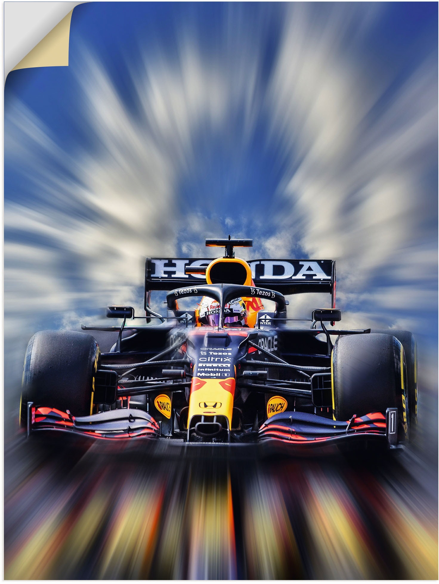 Artland Wandbild »Max Verstappen - Weltmeister der Formel1«, Auto, (1 St.) von Artland