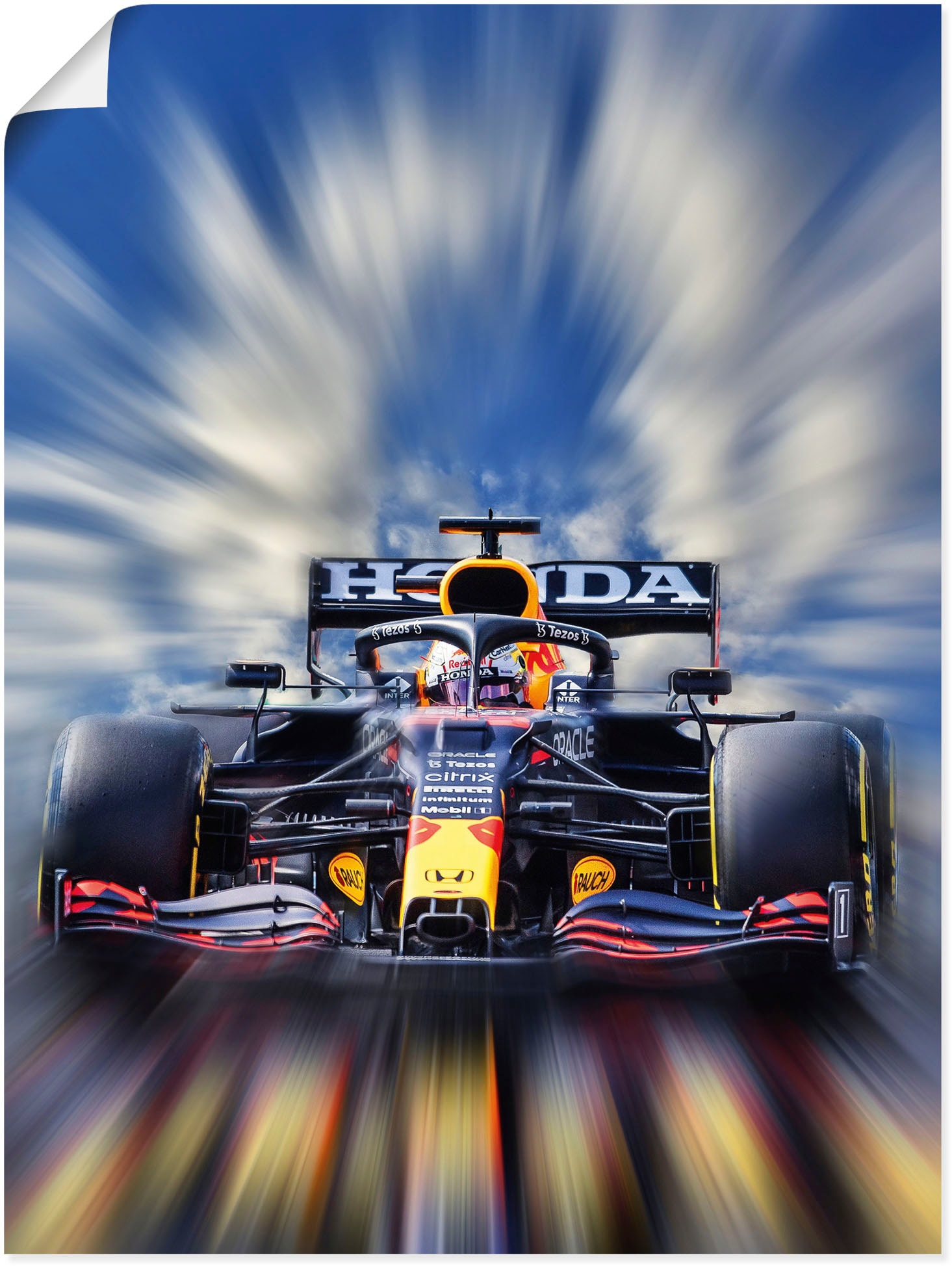 Artland Wandbild »Max Verstappen - Weltmeister der Formel1«, Auto, (1 St.) von Artland