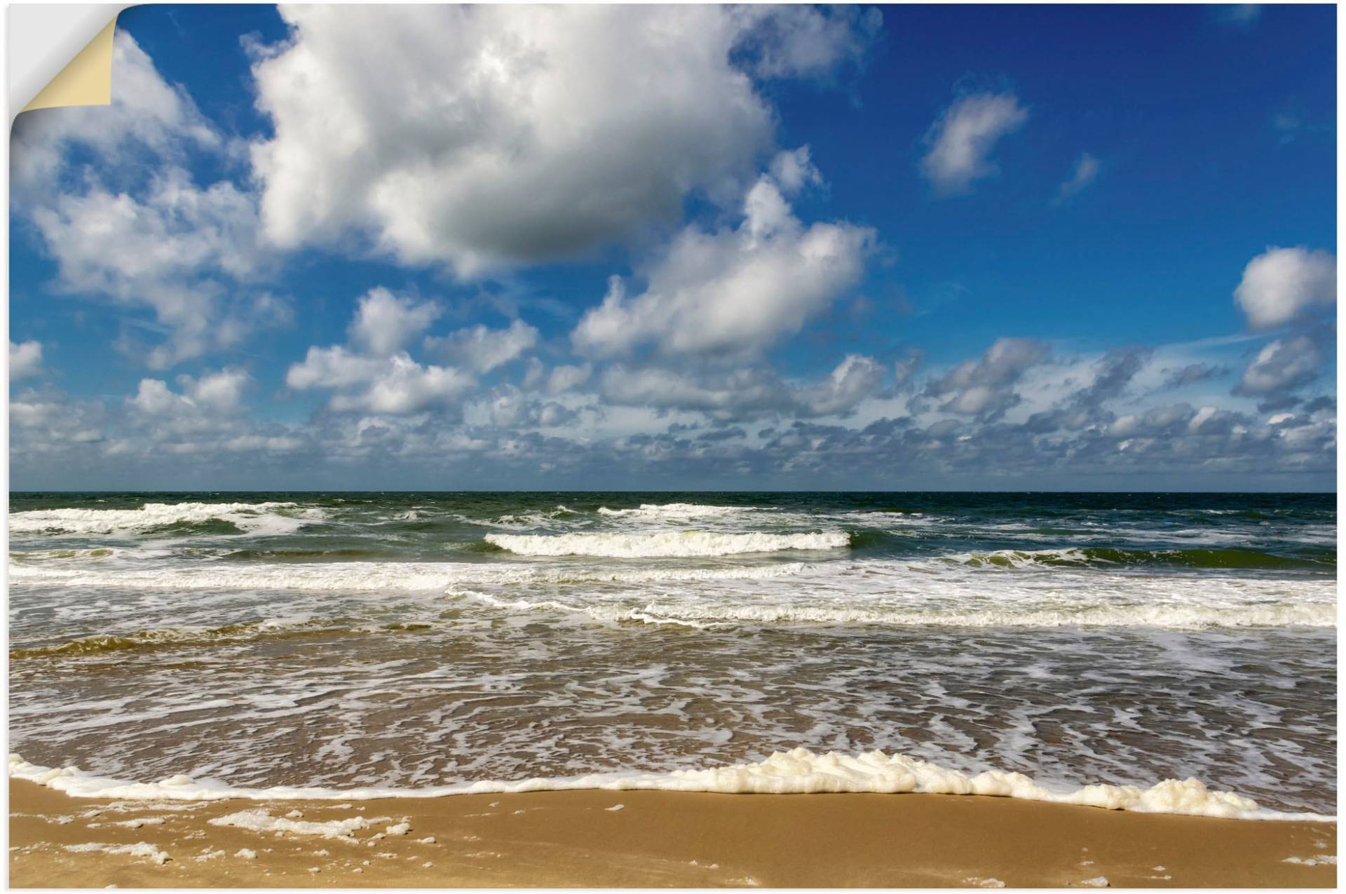 Artland Wandbild »Meeresblick Strand Paal«, Strandbilder, (1 St.), als Alubild, Outdoorbild, Poster, Wandaufkleber in verschied. Grössen von Artland