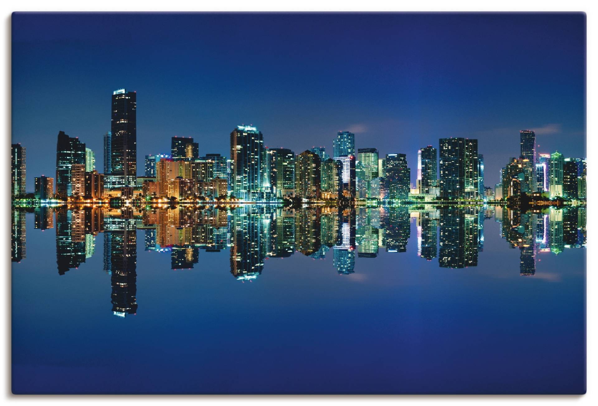 Artland Leinwandbild »Miami Skyline«, Amerika, (1 St.) von Artland