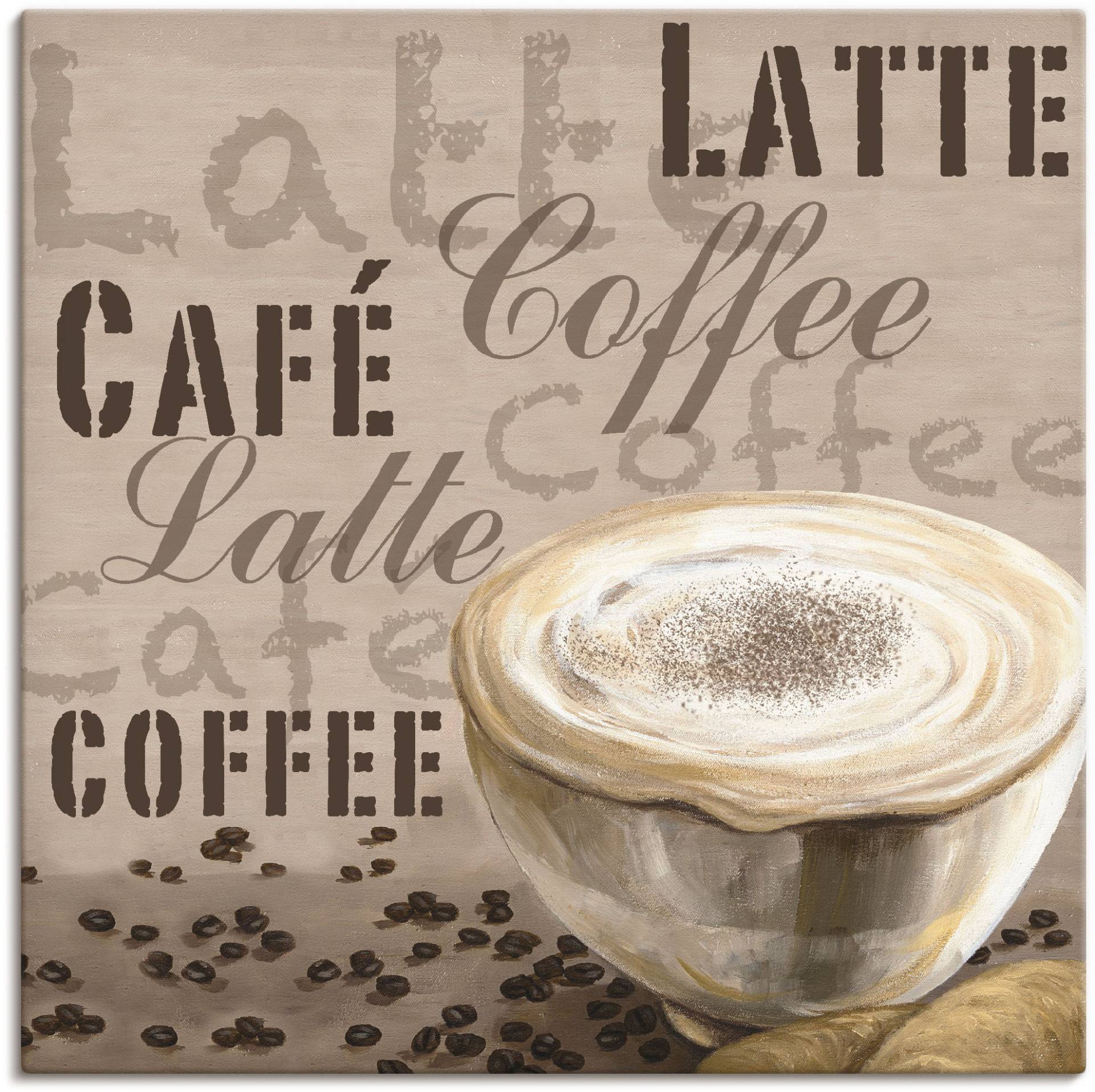 Artland Leinwandbild »Milchkaffee«, Getränke, (1 St.), auf Keilrahmen gespannt Artland Leinwandbild »Milchkaffee«, Getränke, (1 St.), auf Keilrahmen gespannt von Artland
