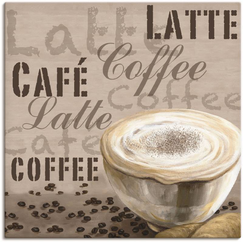 Artland Leinwandbild »Milchkaffee«, Getränke, (1 St.), auf Keilrahmen gespannt von Artland