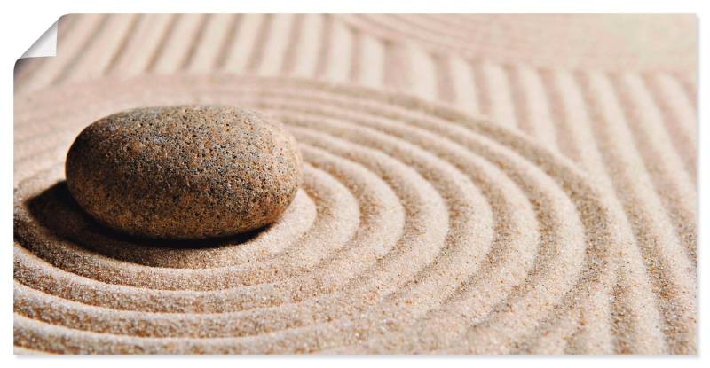 Artland Wandbild »Mini Zen Garten - Sand«, Zen, (1 St.), als Leinwandbild, Poster, Wandaufkleber in verschied. Grössen von Artland