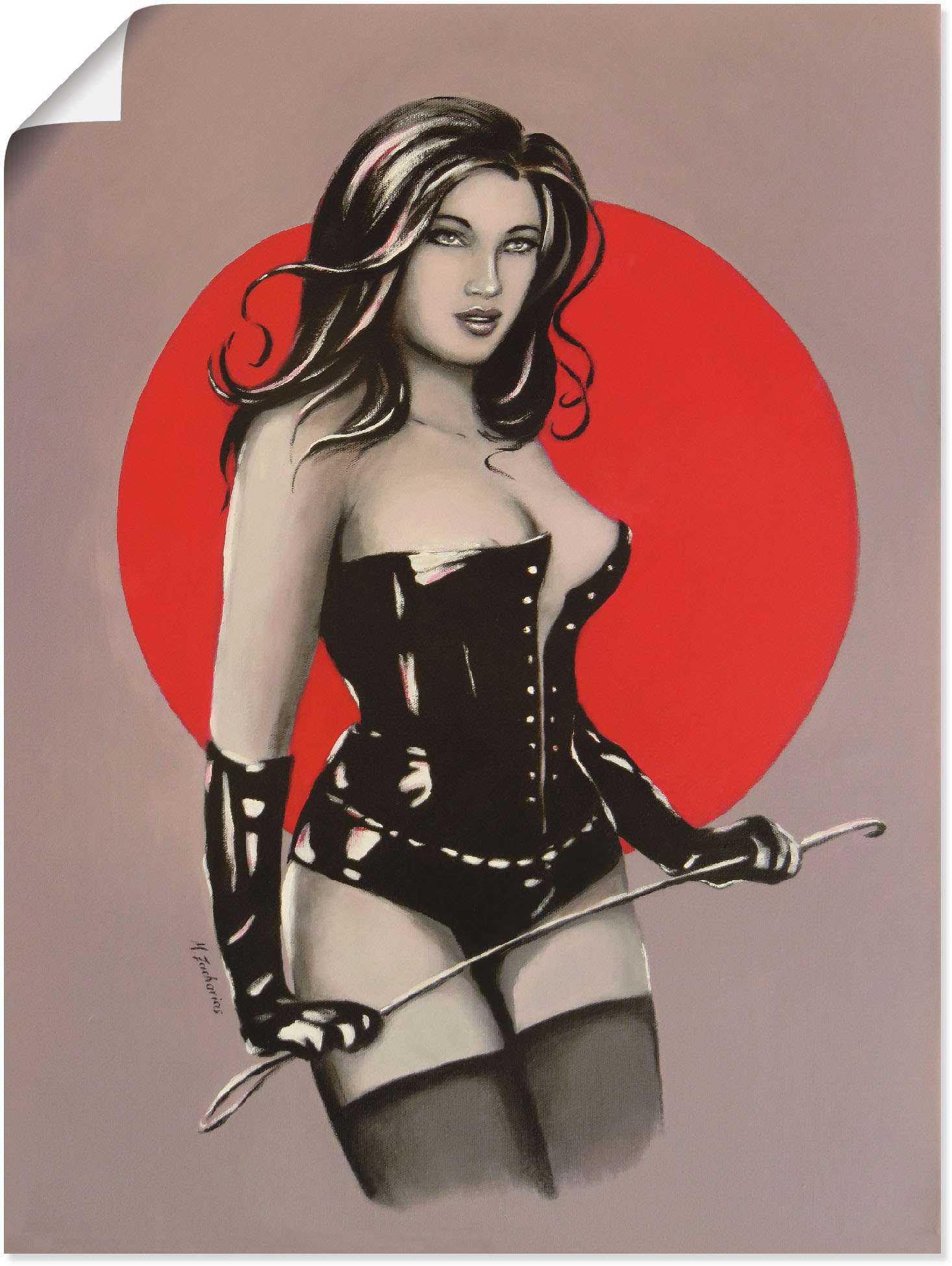 Artland Poster »Mistress Herrin der Lust - Malerei«, Frau, (1 St.) von Artland