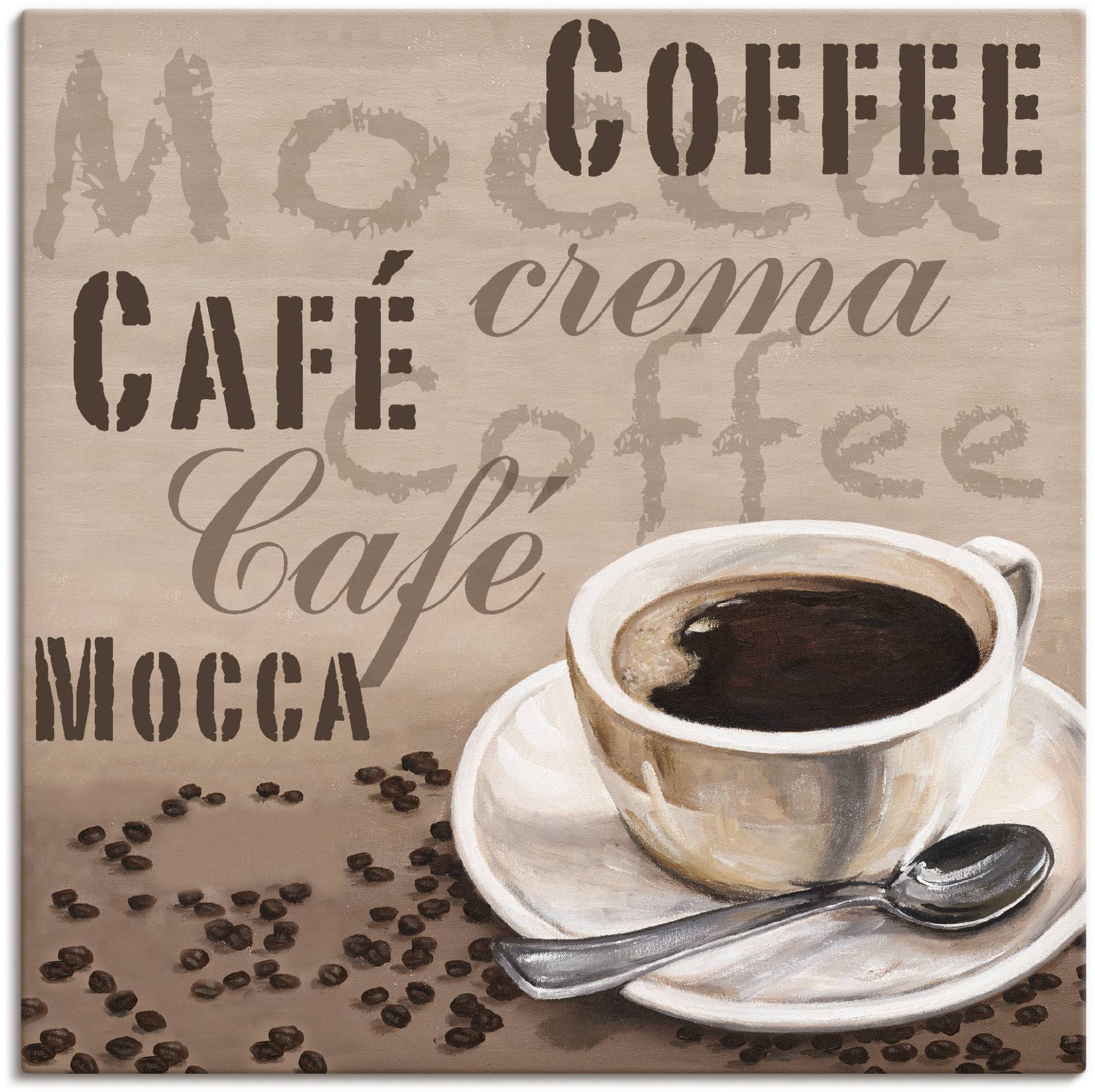 Artland Wandbild »Mocca - Kaffee«, Getränke, (1 St.) von Artland
