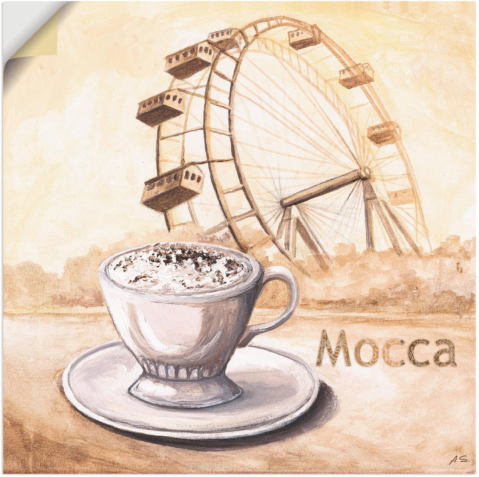 Artland Wandbild »Mocca in Wien«, Kaffee Bilder, (1 St.) von Artland