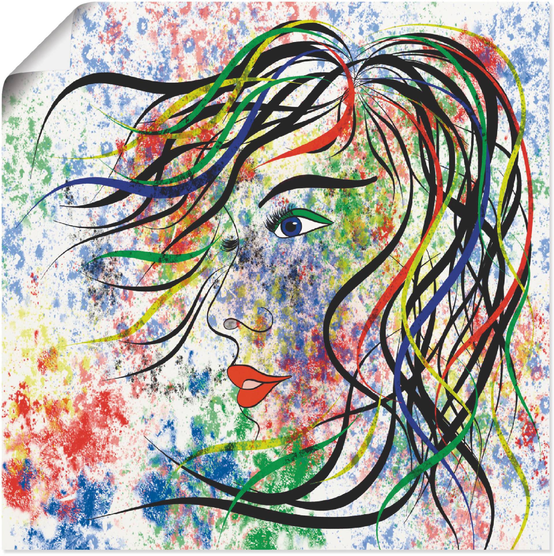 Artland Wandbild »Modern Porträt«, Frau, (1 St.), als Alubild, Outdoorbild, Leinwandbild, Poster in verschied. Grössen Artland Wandbild »Modern Porträt«, Frau, (1 St.), als Alubild, Outdoorbild, Leinwandbild, Poster in verschied. Grössen von Artland