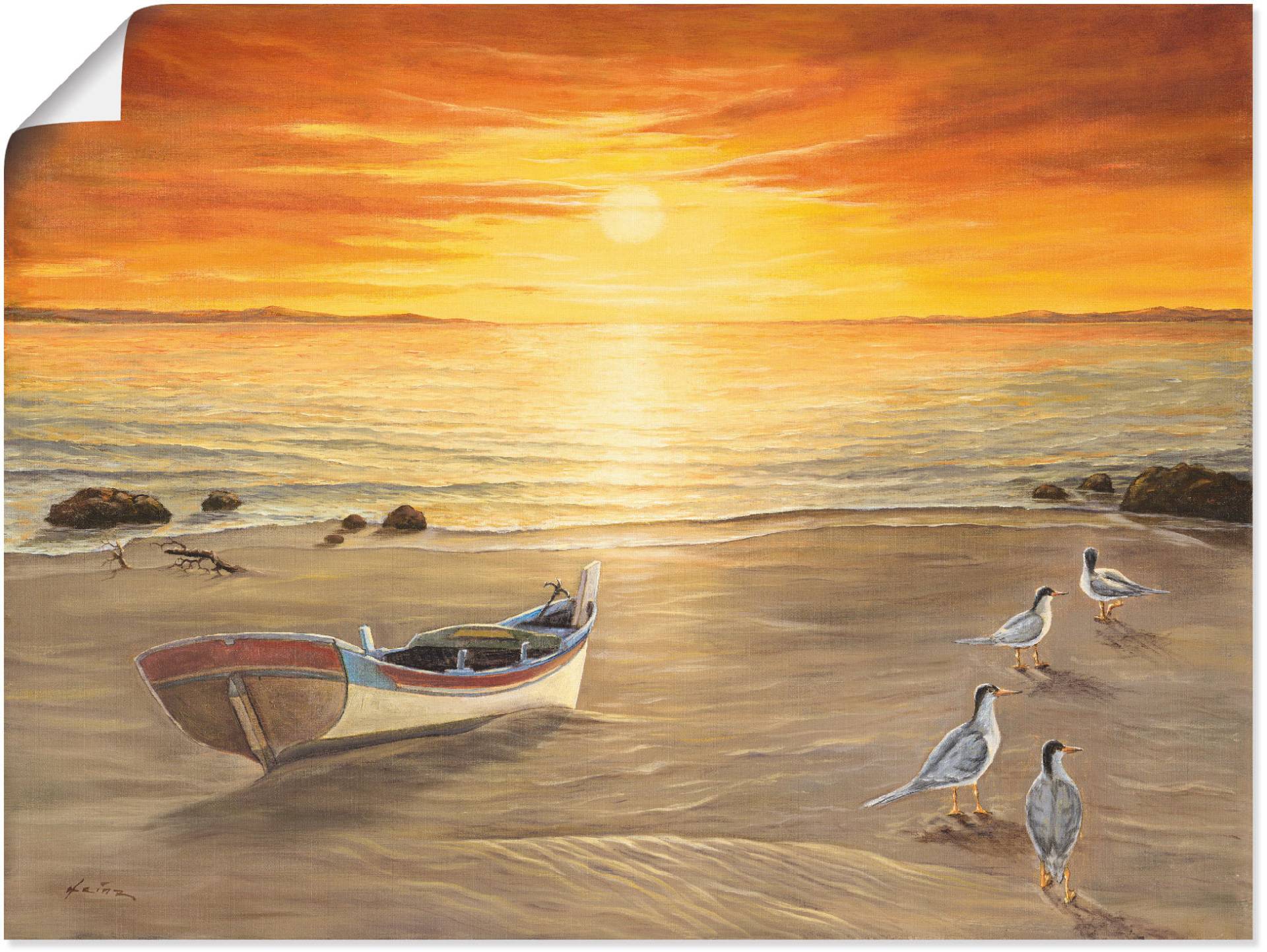 Artland Wandbild »Möwen«, Sonnenaufgang & -untergang, (1 St.), als Alubild, Outdoorbild, Leinwandbild, Poster in verschied. Grössen Artland Wandbild »Möwen«, Sonnenaufgang & -untergang, (1 St.), als Alubild, Outdoorbild, Leinwandbild, Poster in verschied. Grössen von Artland