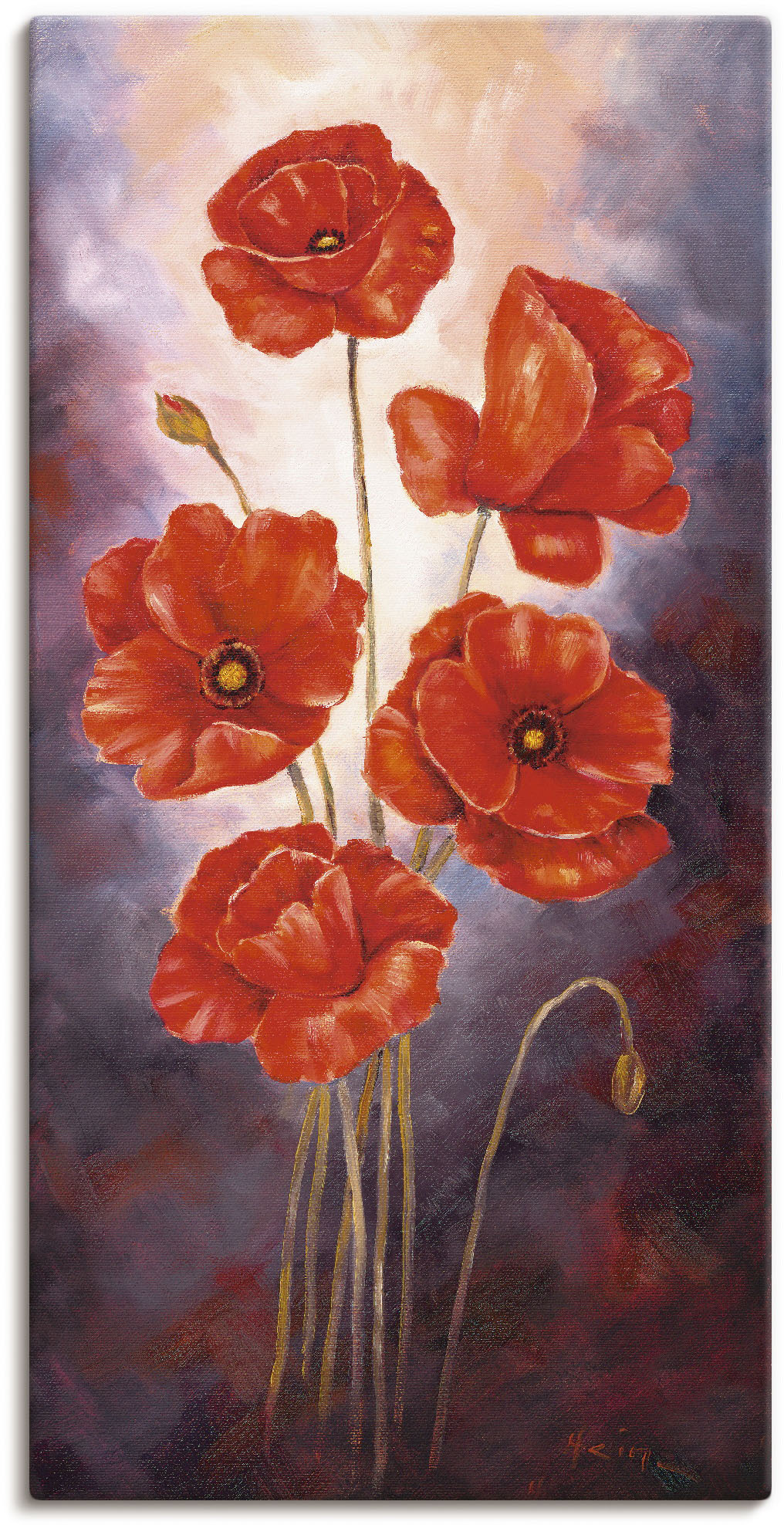 Artland Wandbild »Mohn V«, Blumen, (1 St.) von Artland