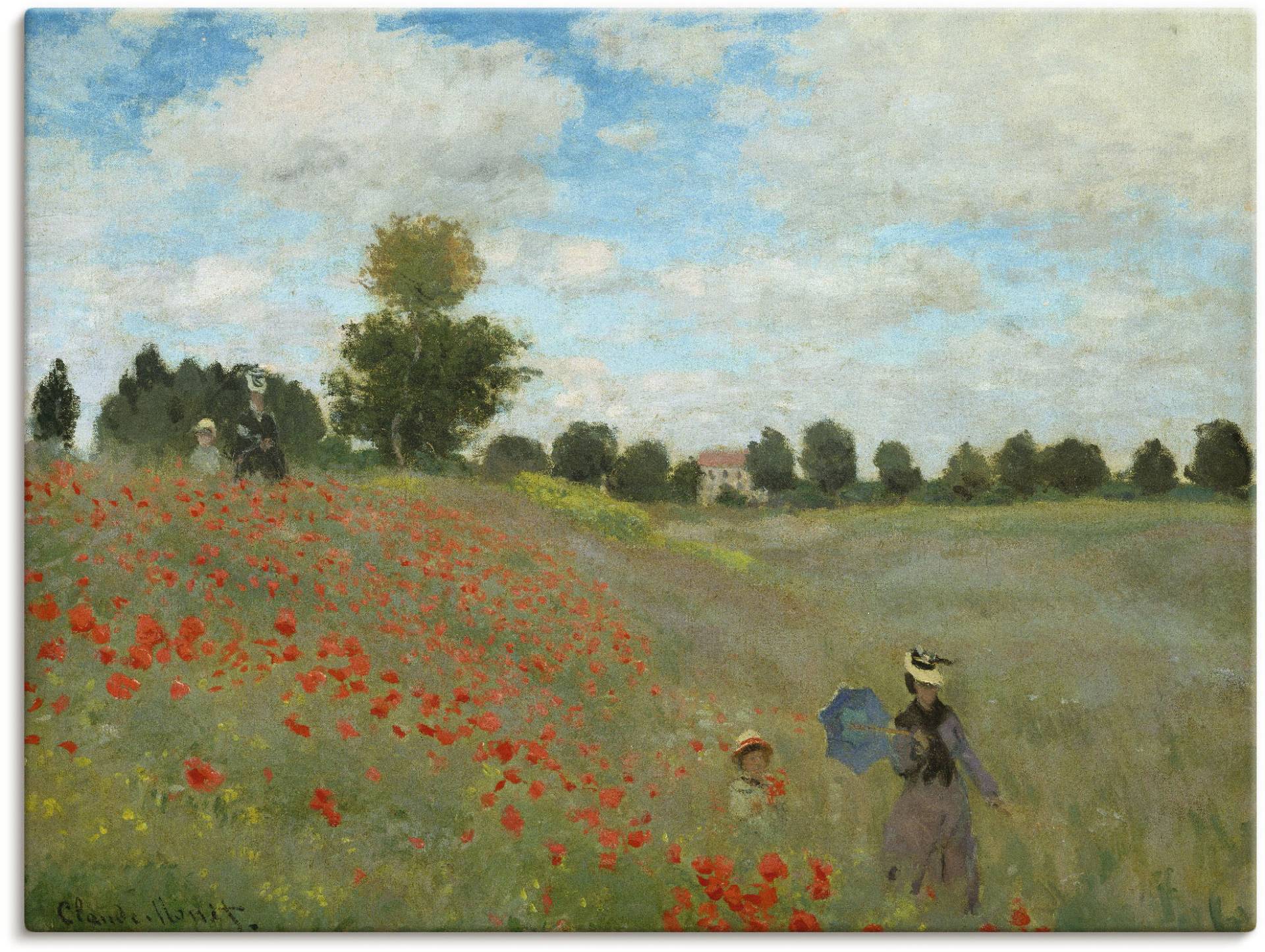 Artland Wandbild »Mohnfeld bei Argenteuil. 1873«, Blumen, (1 St.) von Artland