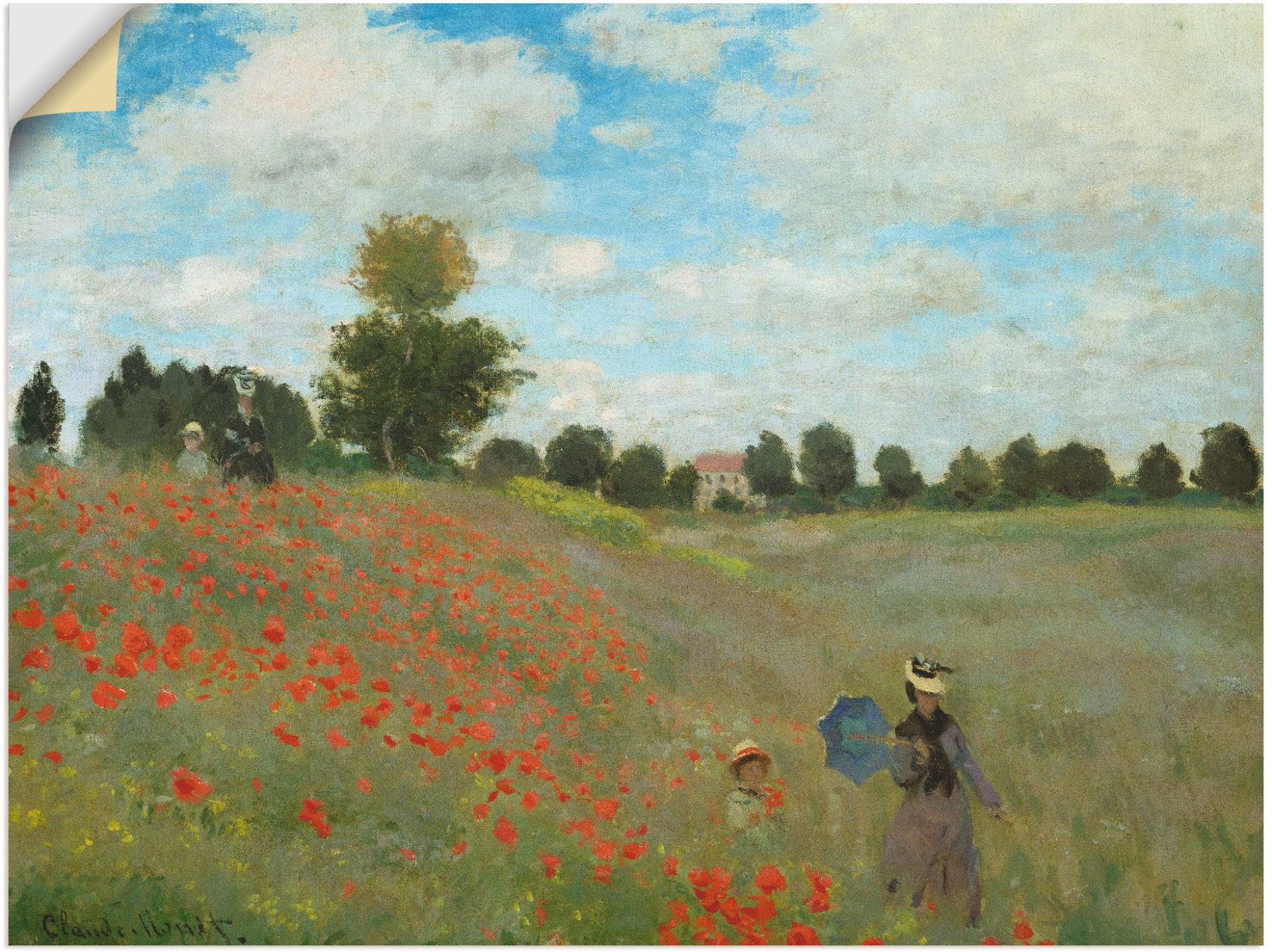 Artland Wandbild »Mohnfeld bei Argenteuil. 1873«, Blumen, (1 St.) von Artland