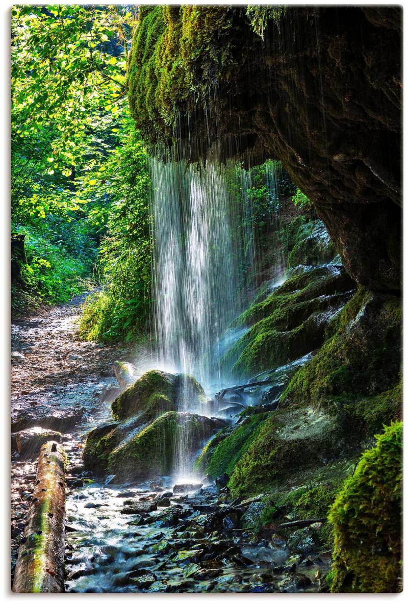 Artland Wandbild »Moosbedeckter Wasserfall«, Wasserfallbilder, (1 St.) von Artland