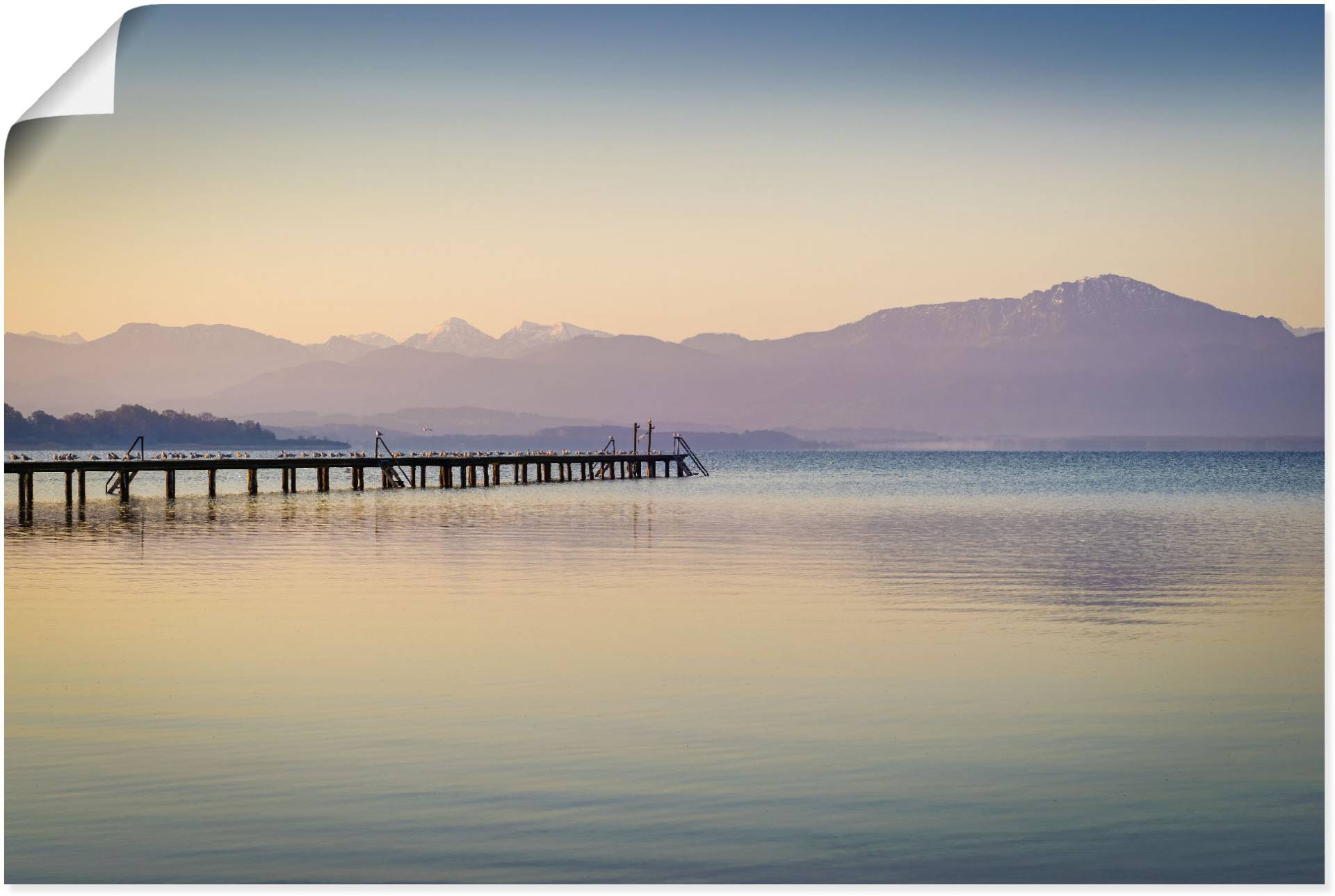 Artland Wandbild »Morgen am Chiemsee«, Seebilder, (1 St.) von Artland