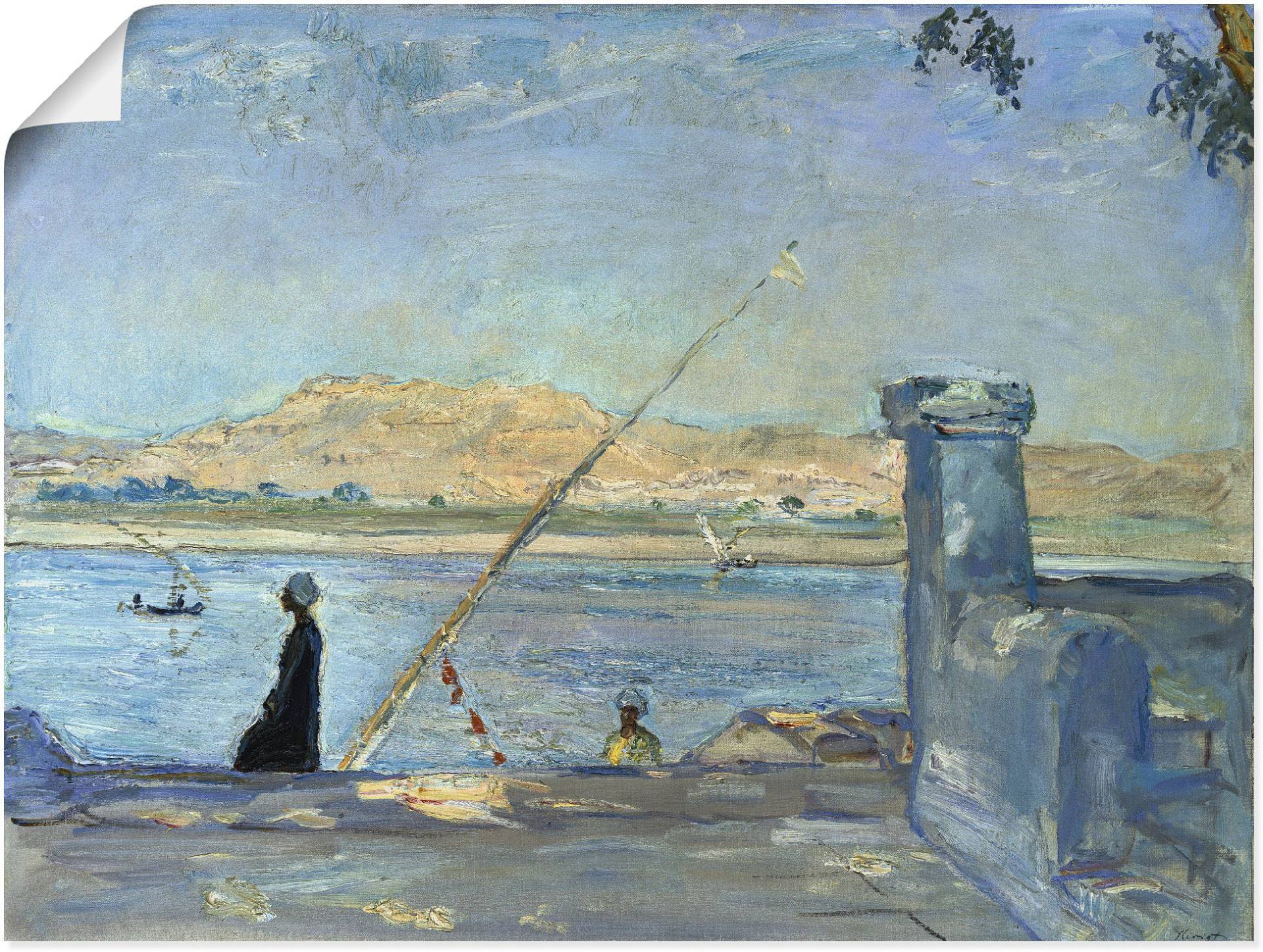 Artland Kunstdruck »Morgen bei Luxor. 1914«, Gewässer, (1 St.) von Artland