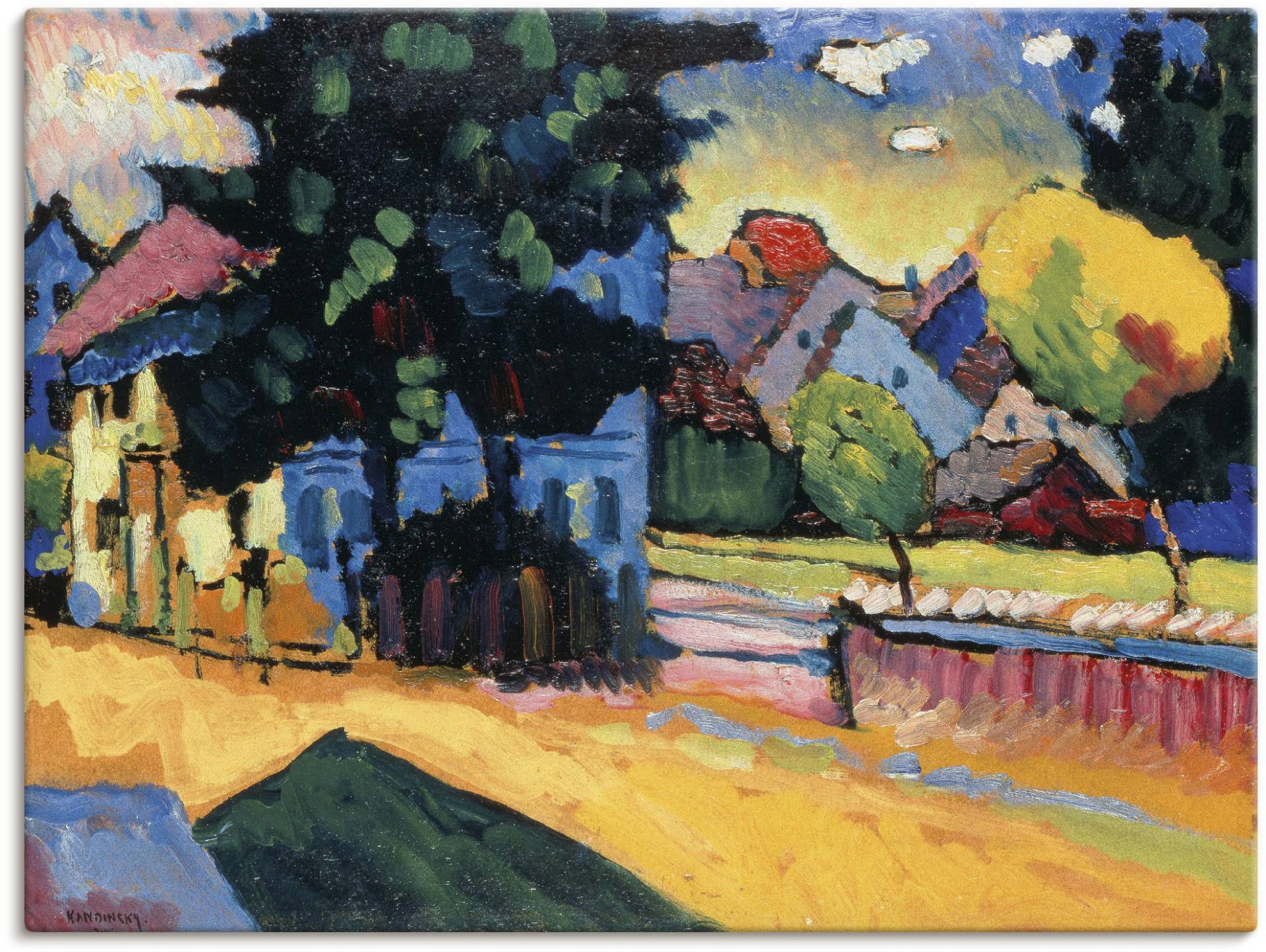 Artland Leinwandbild »Murnau - Studie zur Landschaft mit Haus«, Europa, (1 St.) von Artland