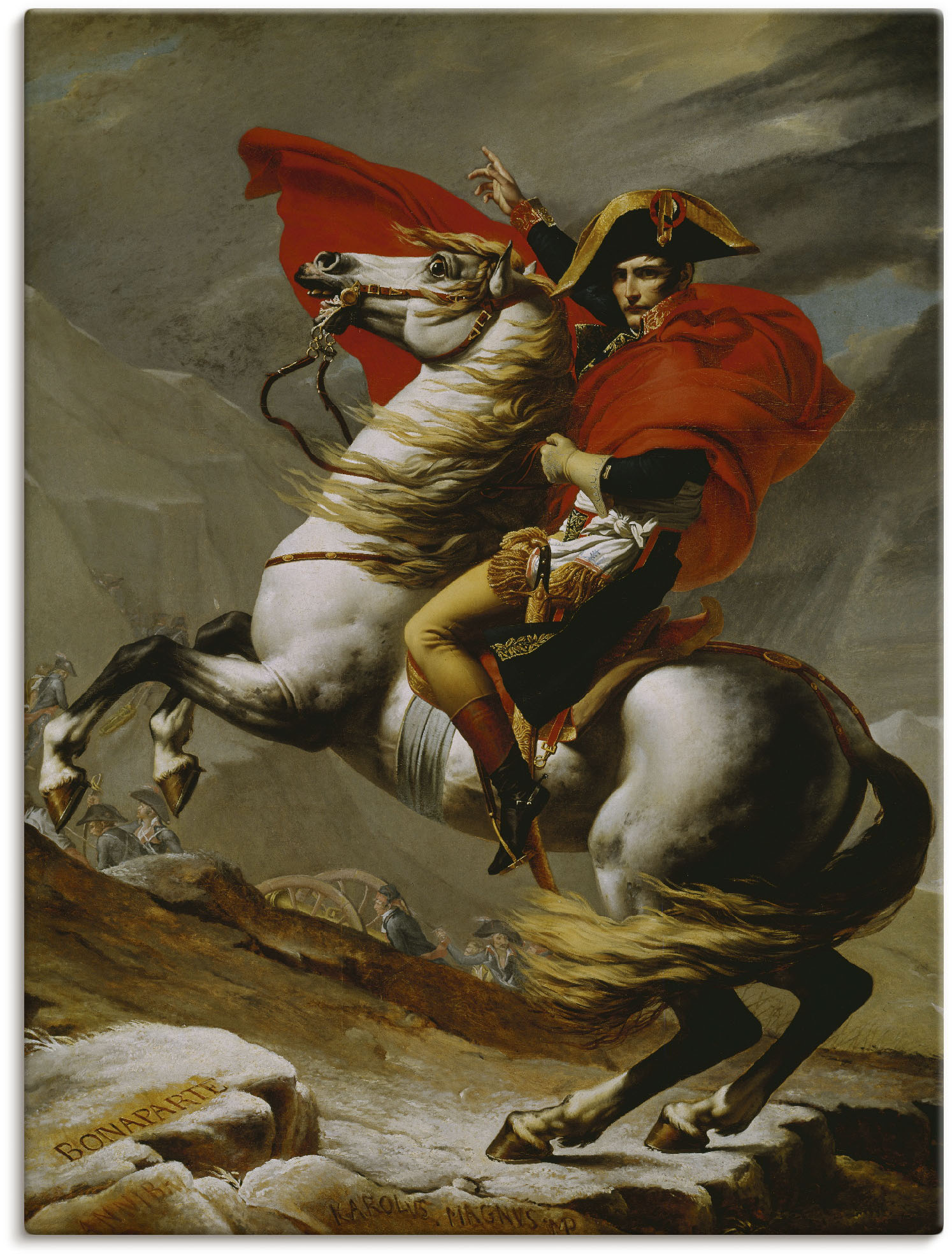 Artland Wandbild »Napoleon bei der Überquerung der Alpen.«, Menschen, (1 St.) von Artland