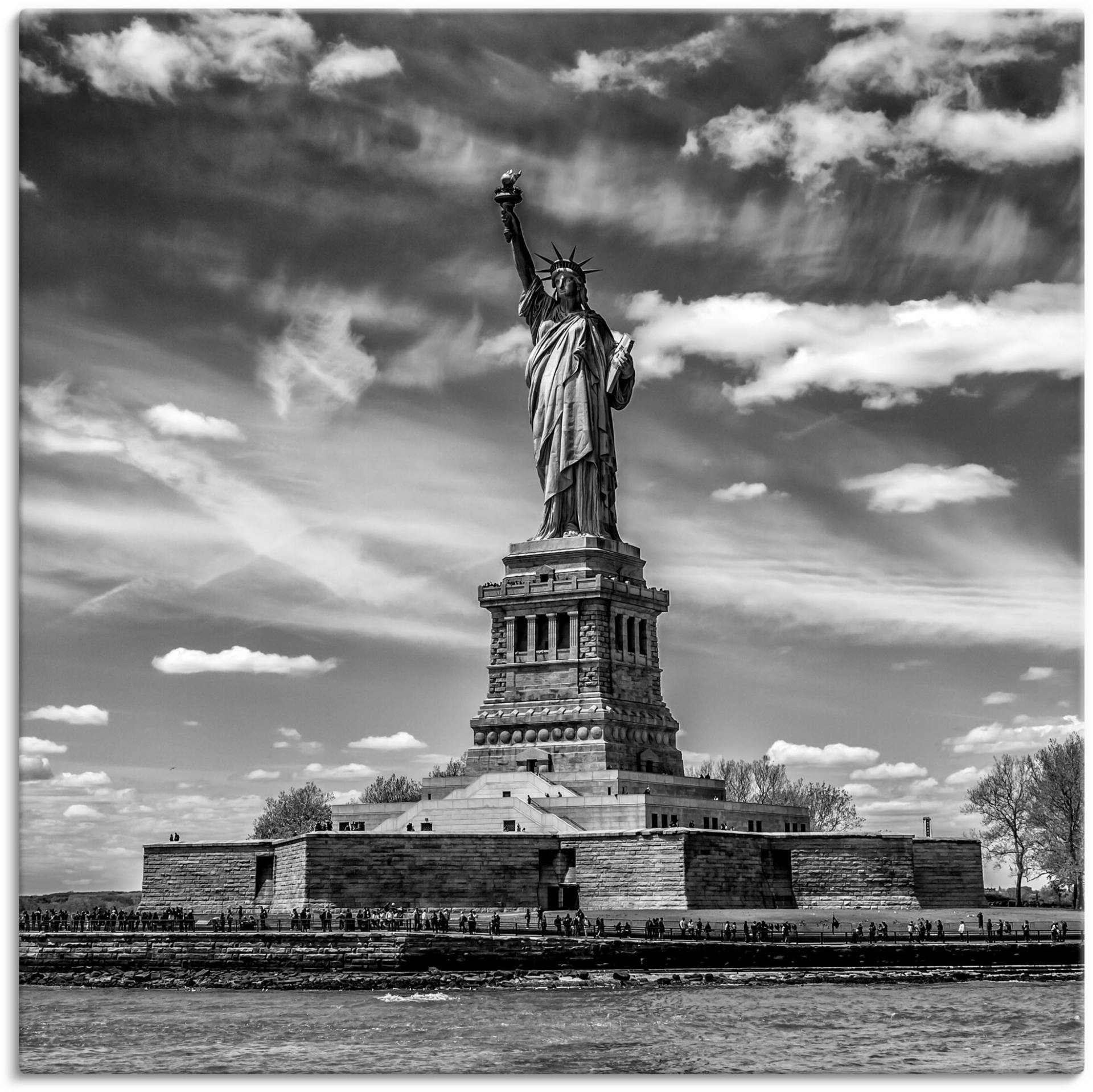 Artland Wandbild »New York City Freiheitsstatue«, Amerika, (1 St.), als Alubild, Outdoorbild, Leinwandbild, Poster in verschied. Grössen von Artland