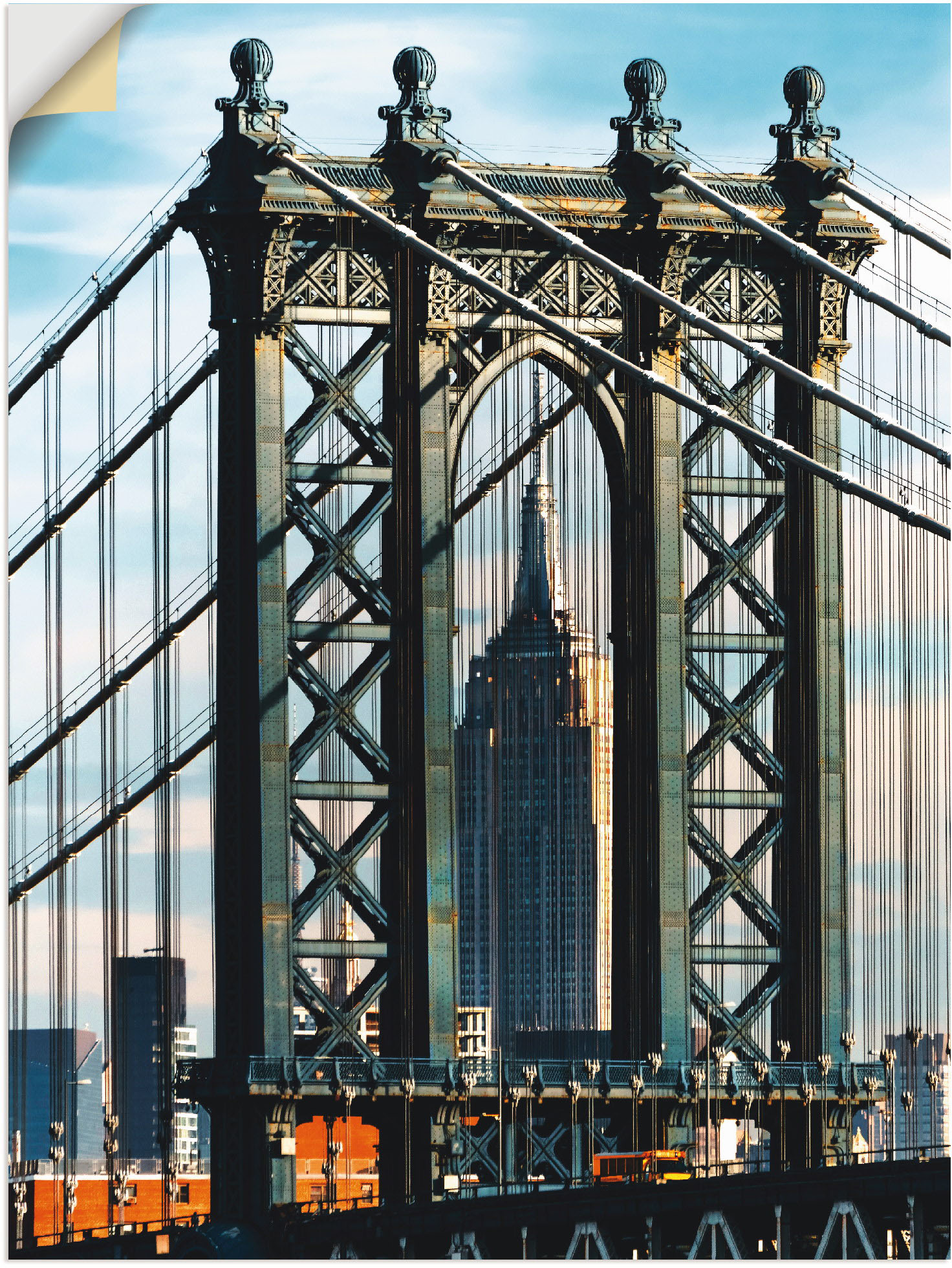 Artland Wandbild »New York Manhattan Bridge«, Brücken, (1 St.), als Leinwandbild, Wandaufkleber in verschied. Grössen Artland Wandbild »New York Manhattan Bridge«, Brücken, (1 St.), als Leinwandbild, Wandaufkleber in verschied. Grössen von Artland