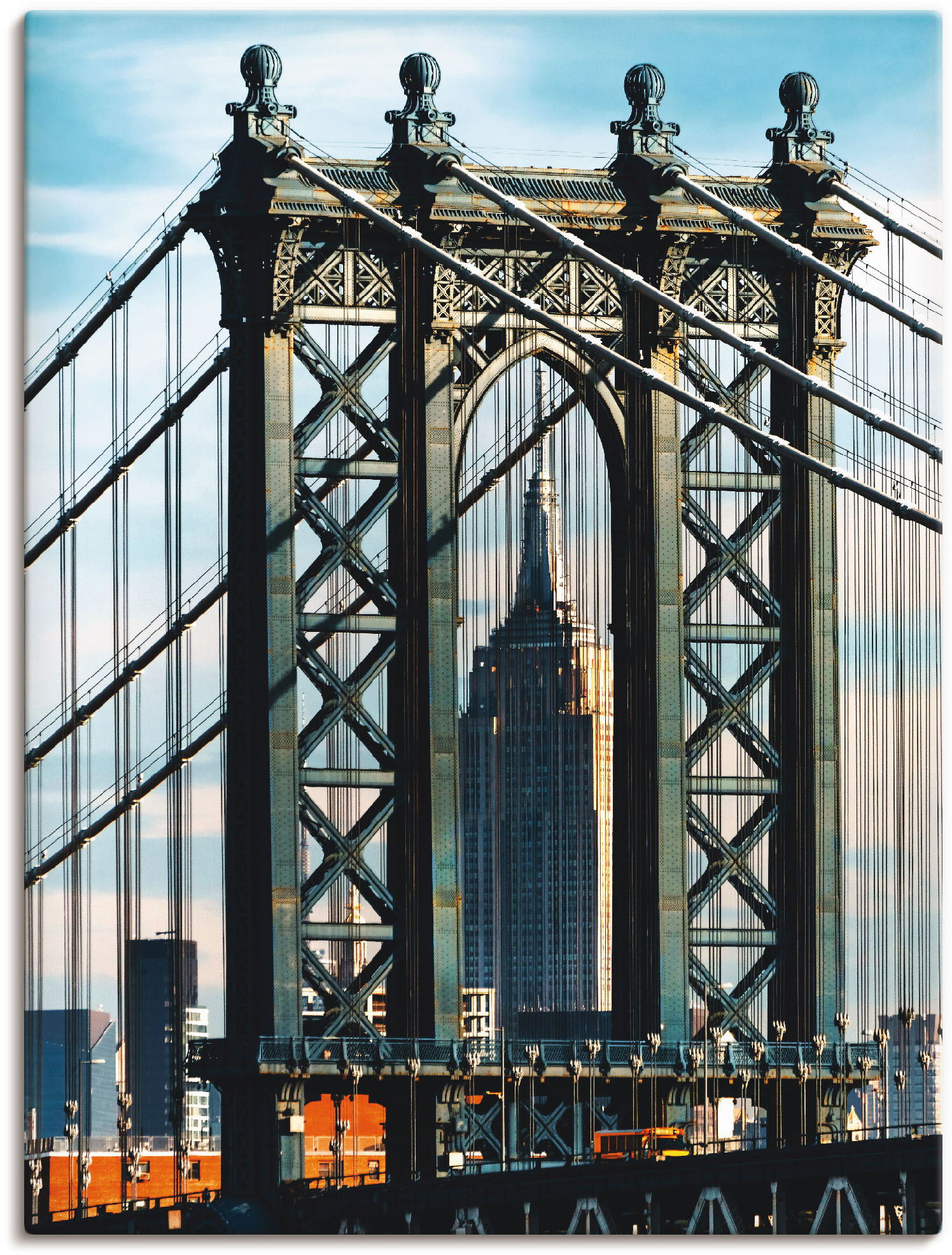 Artland Wandbild »New York Manhattan Bridge«, Brücken, (1 St.) von Artland