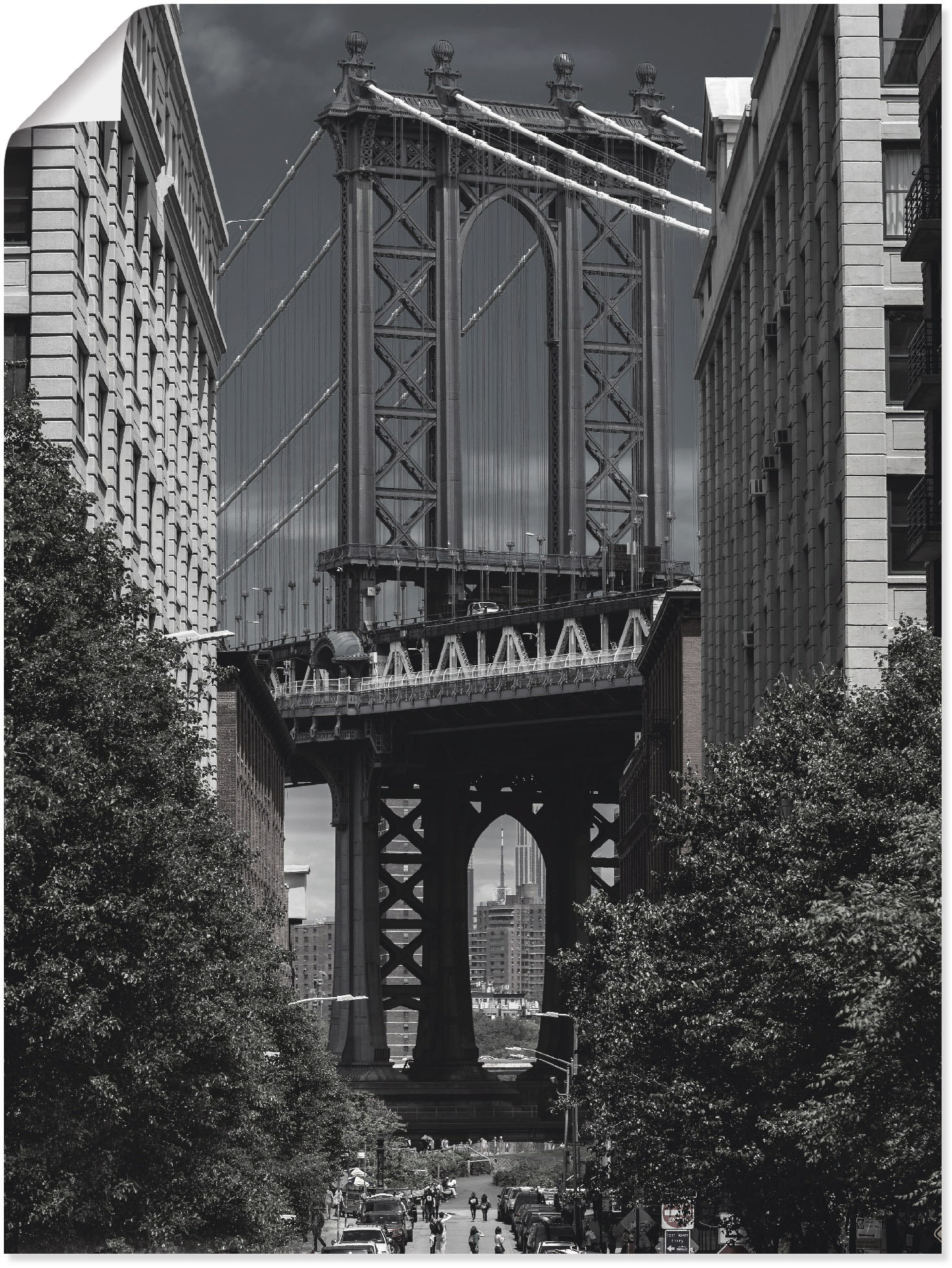 Artland Poster »New York Manhattan Bridge II«, Amerika, (1 St.) von Artland