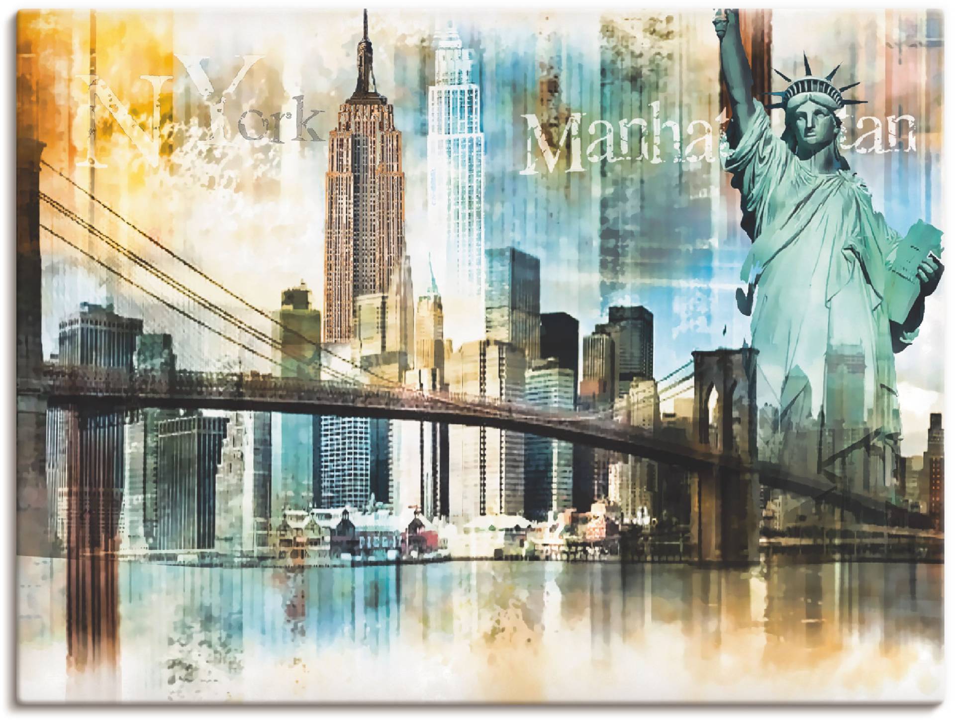 Artland Wandbild »New York Skyline Collage IV«, Amerika, (1 St.), als Leinwandbild, Poster in verschied. Grössen Artland Wandbild »New York Skyline Collage IV«, Amerika, (1 St.), als Leinwandbild, Poster in verschied. Grössen von Artland
