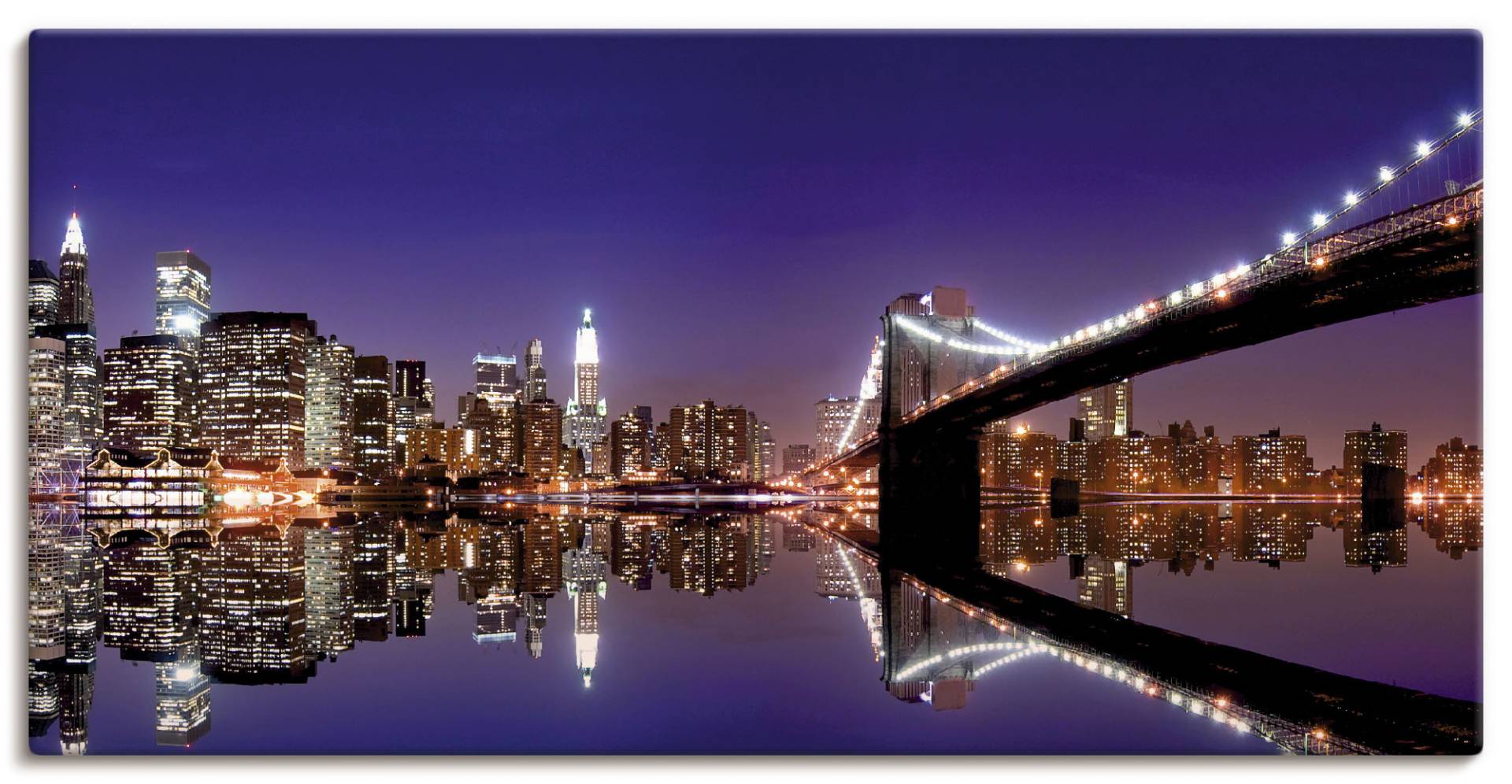 Artland Leinwandbild »New York Skyline«, Amerika, (1 St.) von Artland