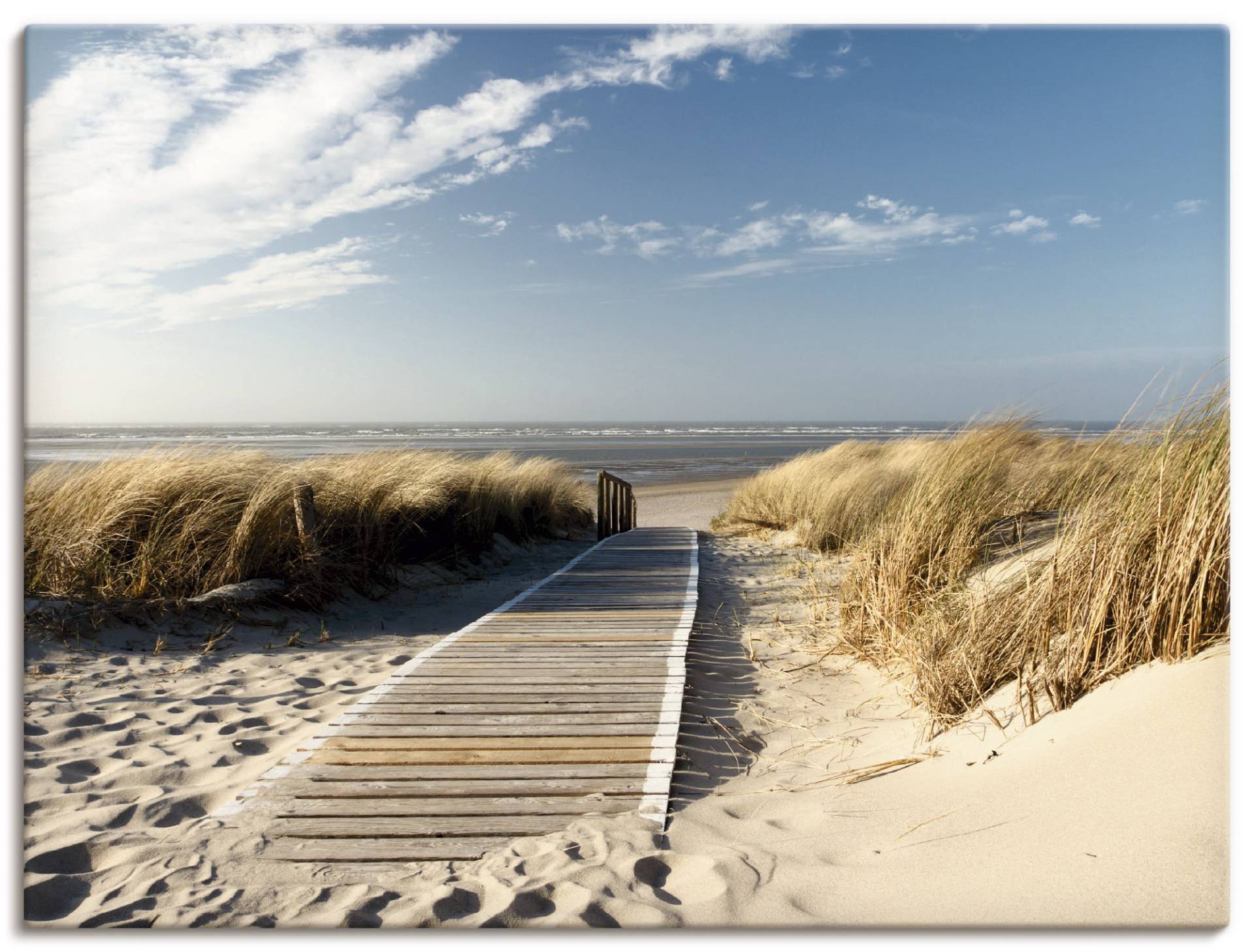 Artland Wandbild »Nordseestrand auf Langeoog - Steg«, Strand, (1 St.) von Artland