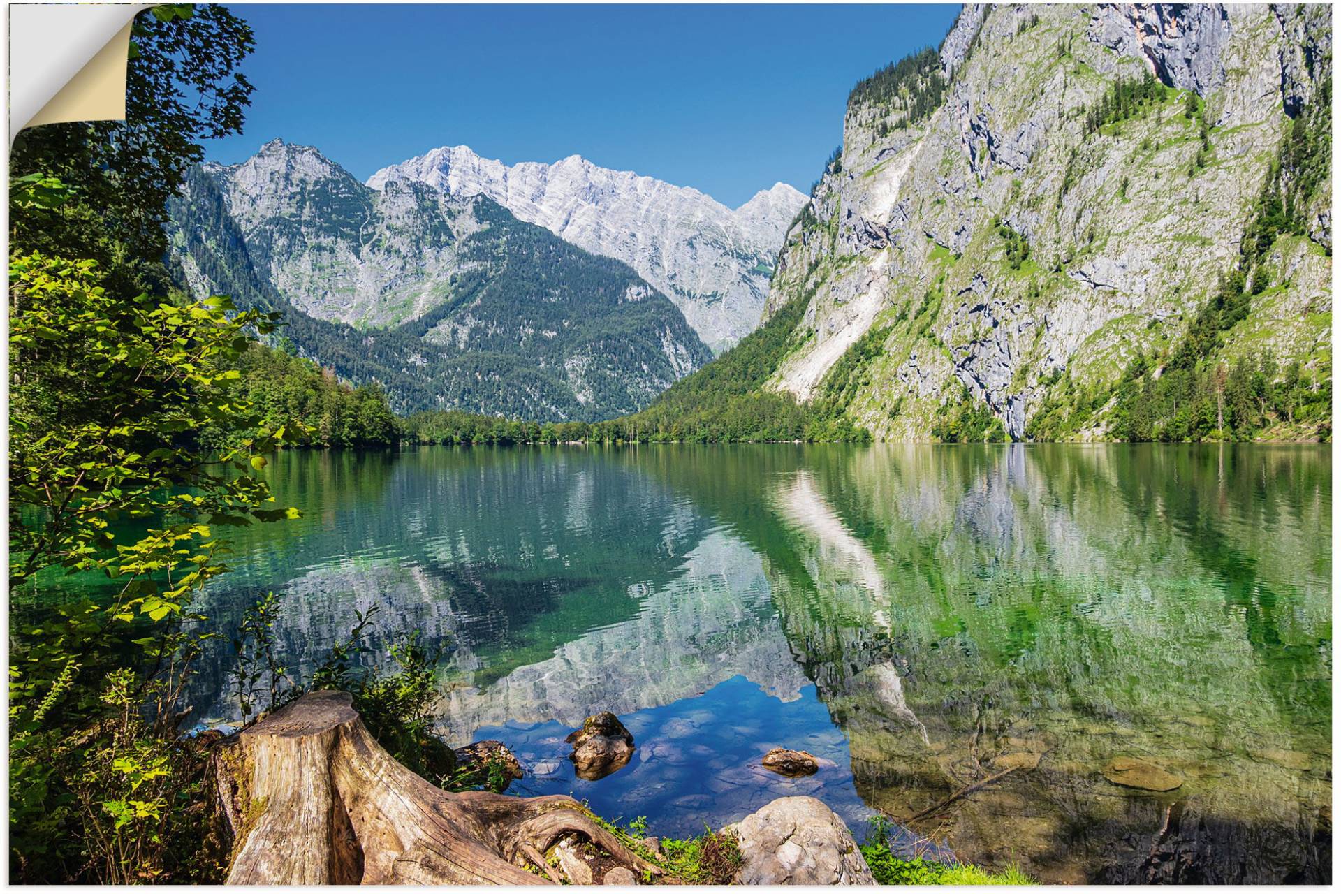 Artland Wandbild »Obersee Berchtesgadener Land in Bayern«, Berge & Alpenbilder, (1 St.) von Artland