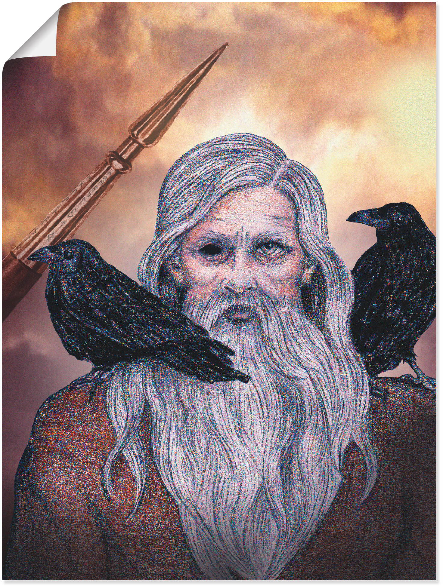 Artland Poster »Odin«, Götter, (1 St.) von Artland
