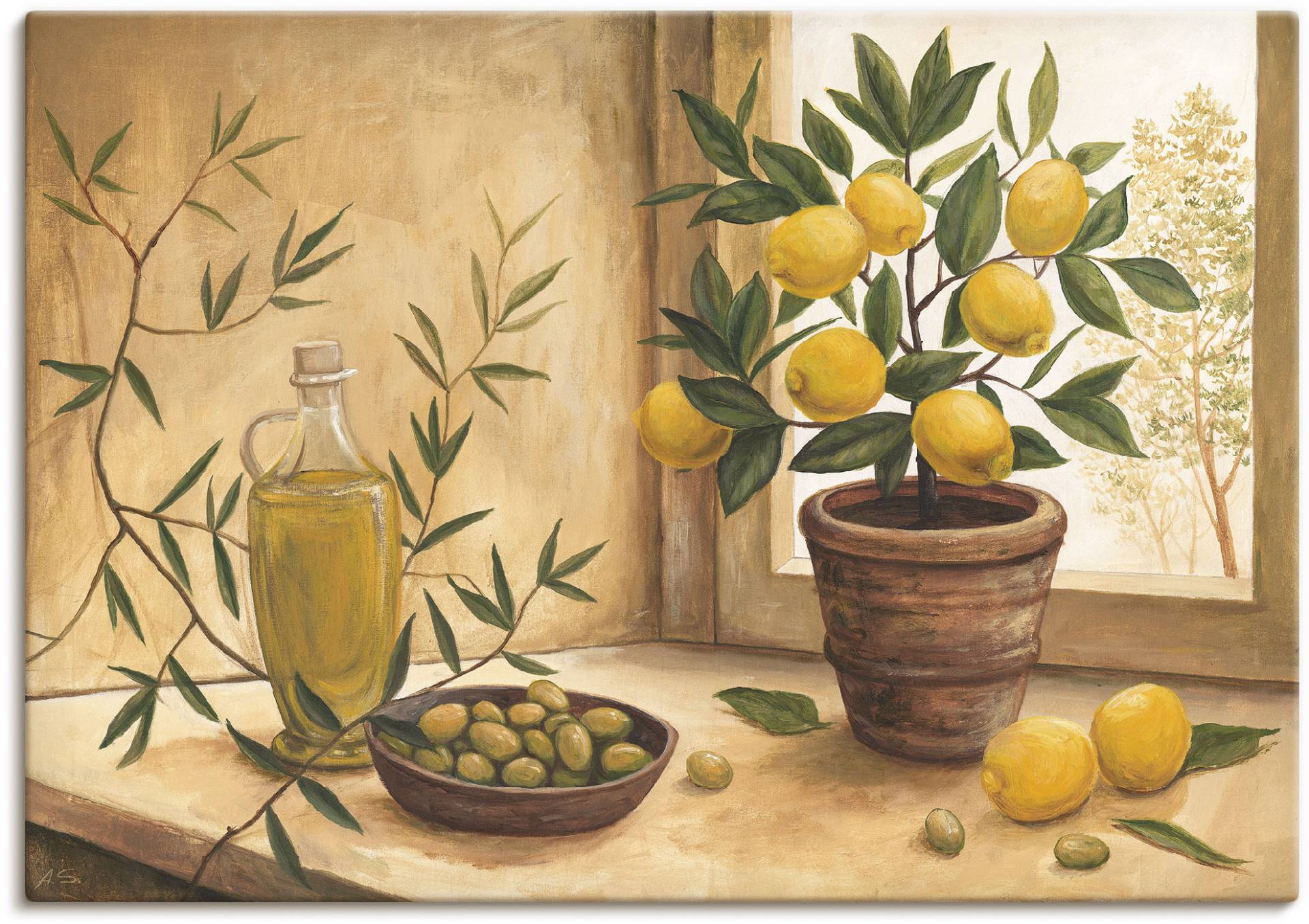 Artland Wandbild »Oliven und Zitronen«, Arrangements, (1 St.) von Artland