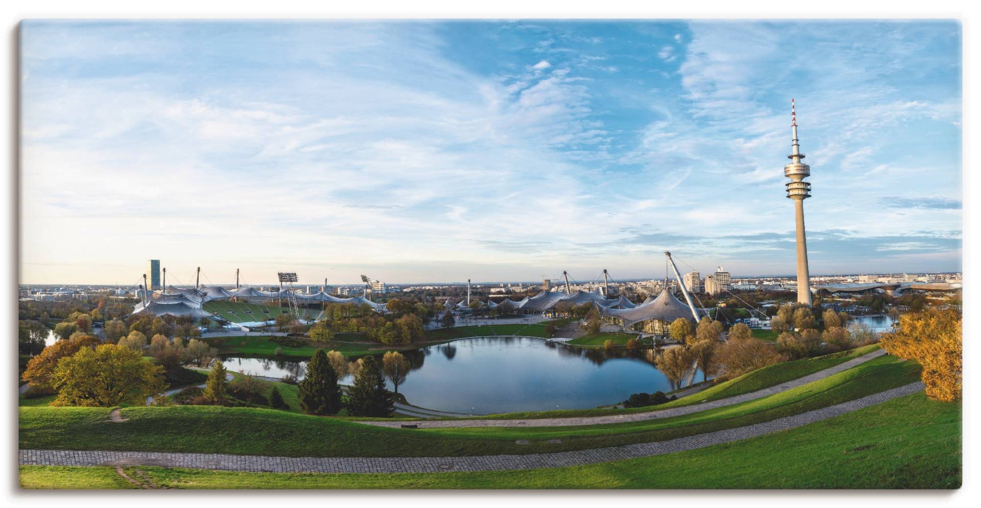 Artland Leinwandbild »Olympiapark in München«, Deutschland, (1 St.) von Artland