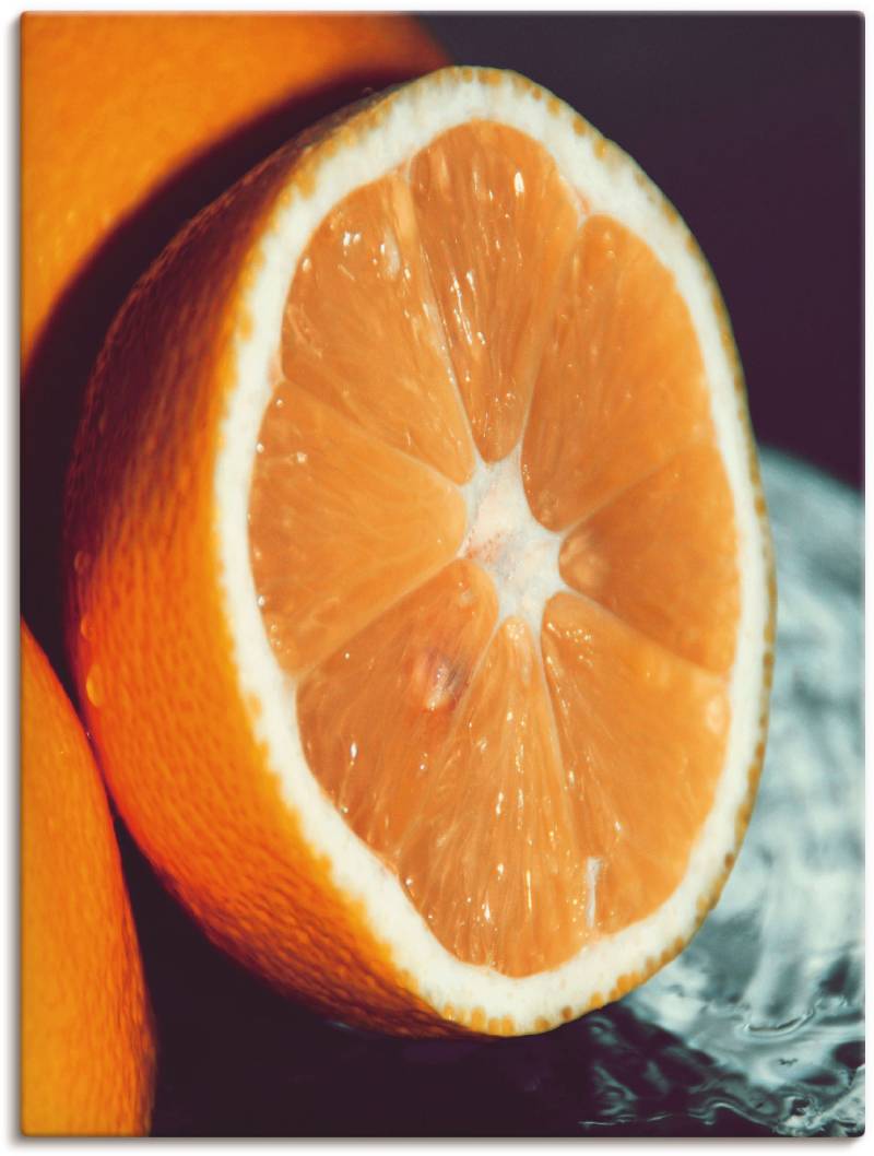 Artland Wandbild »Orange«, Lebensmittel, (1 St.), als Leinwandbild, Wandaufkleber oder Poster in versch. Grössen von Artland