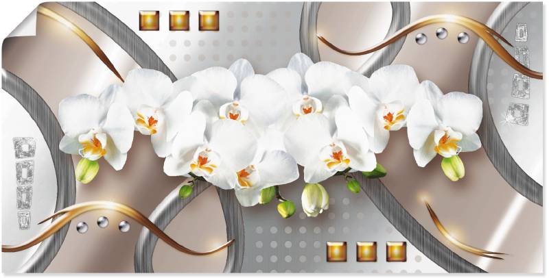 Artland Wandbild »Orchideen mit Elementen«, Blumen, (1 St.) von Artland