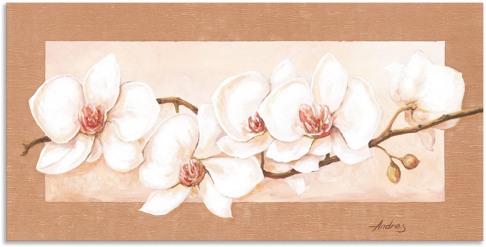 Artland Wandbild »Orchideenzweig«, Blumenbilder, (1 St.), als Alubild, Outdoorbild, Leinwandbild in verschied. Grössen von Artland