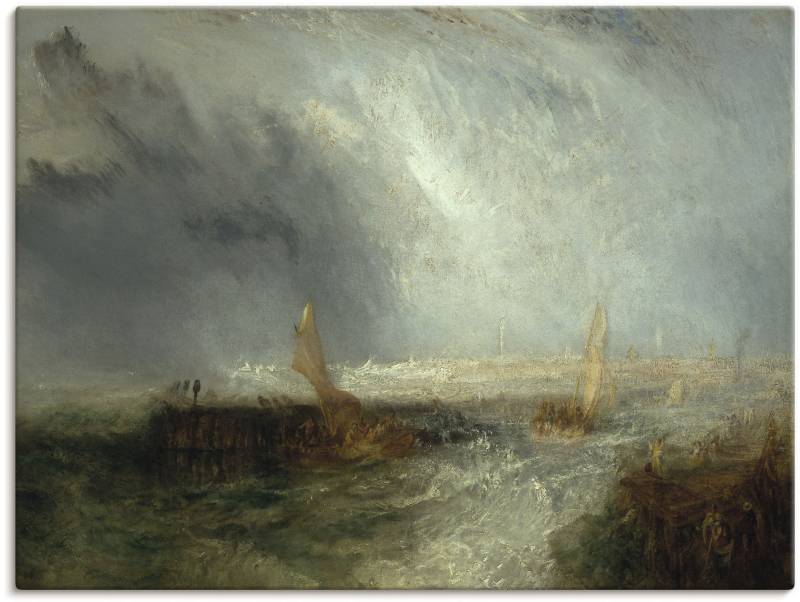 Artland Leinwandbild »Ostende. 1844«, Gewässer, (1 St.), auf Keilrahmen gespannt von Artland
