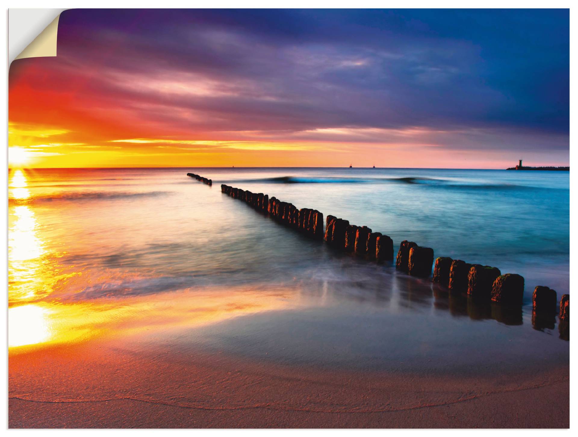 Artland Wandfolie »Ostsee mit schönem Sonnenaufgang«, Strand, (1 St.), selbstklebend Artland Wandfolie »Ostsee mit schönem Sonnenaufgang«, Strand, (1 St.), selbstklebend von Artland