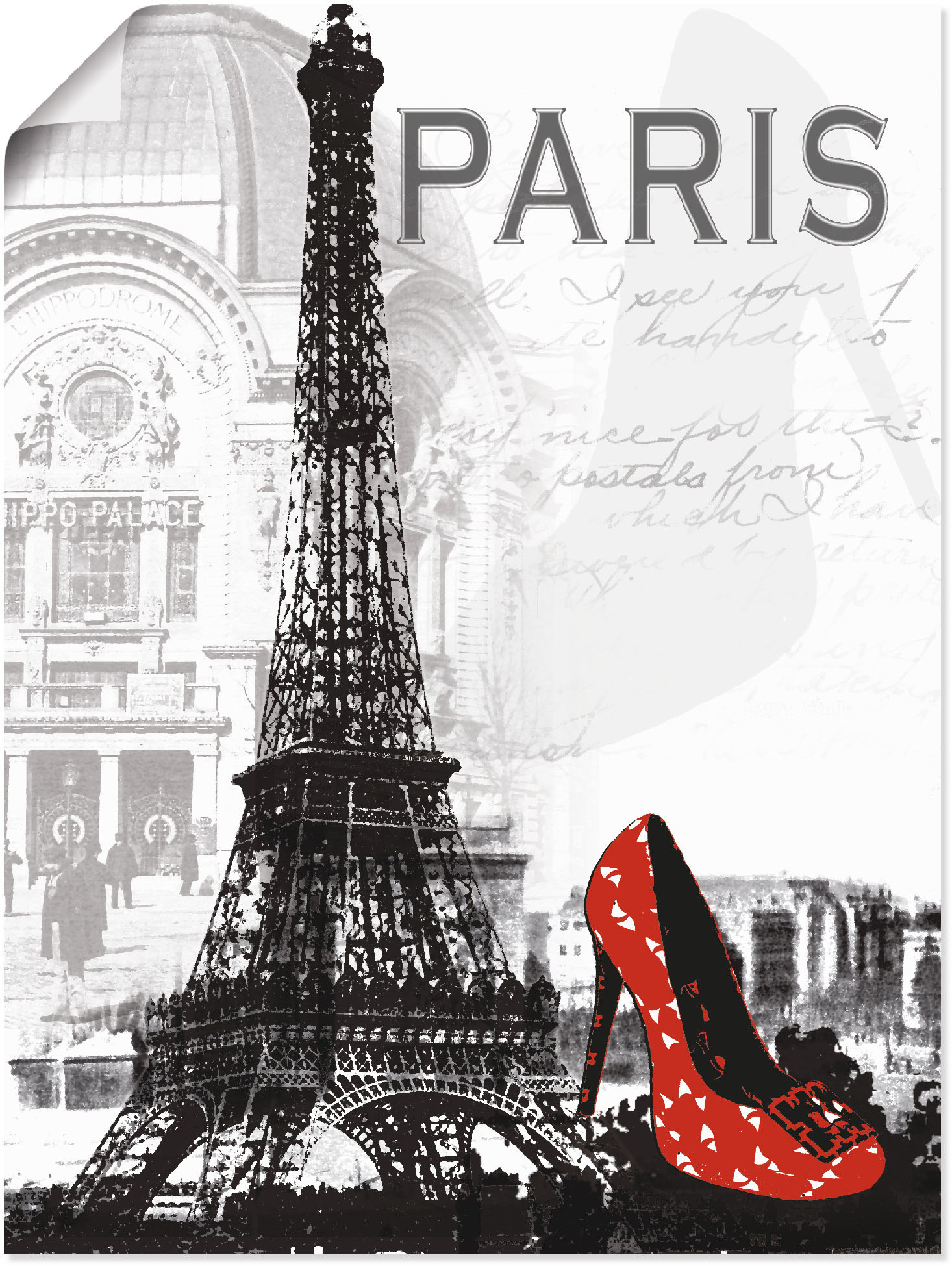 Artland Wandbild »Paris - Chic«, Gebäude, (1 St.), als Alubild, Outdoorbild, Leinwandbild, Poster, Wandaufkleber von Artland