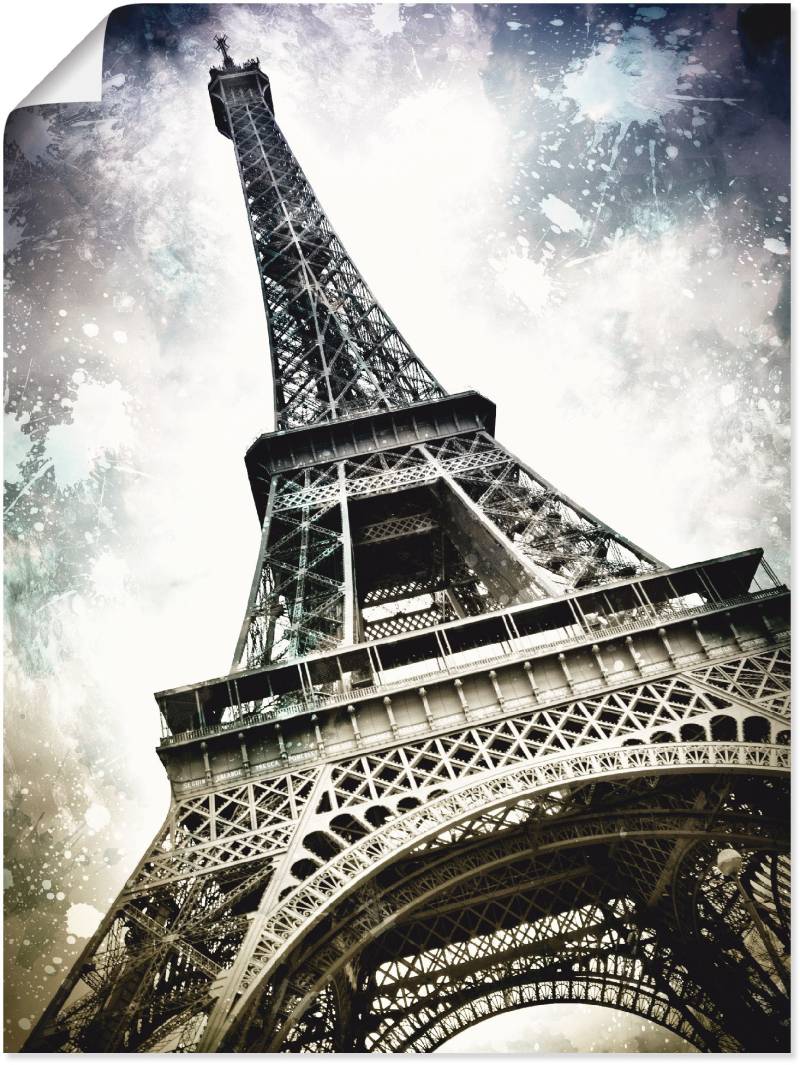 Artland Wandbild »Paris Eiffelturm Dekorativ«, Gebäude, (1 St.), als Alubild, Leinwandbild, Wandaufkleber oder Poster in versch. Grössen von Artland