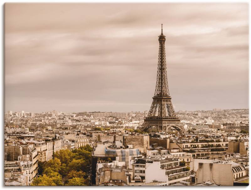 Artland Wandbild »Paris Eiffelturm I«, Frankreich, (1 St.) von Artland