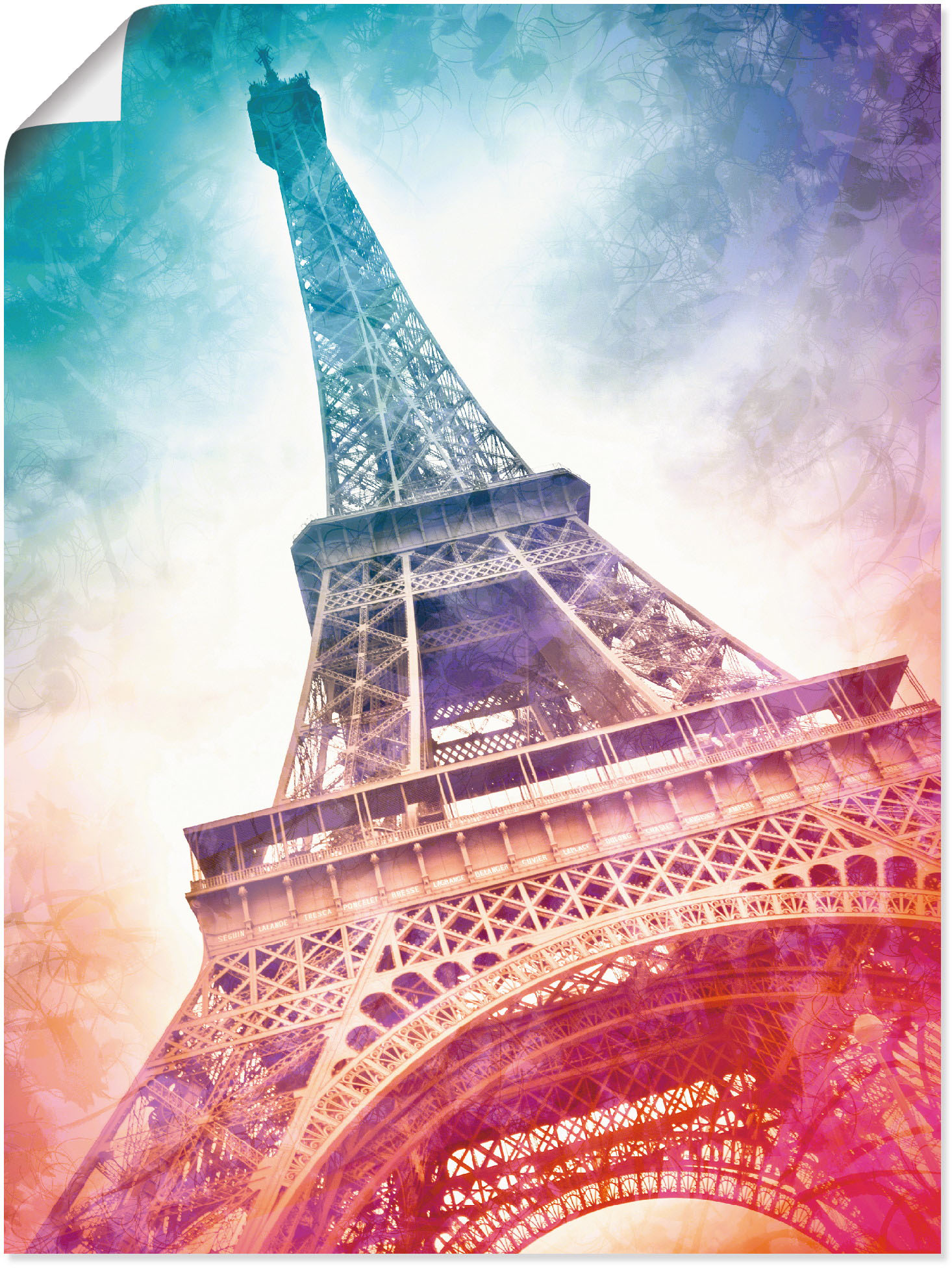 Artland Poster »Paris Eiffelturm II«, Gebäude, (1 St.) von Artland
