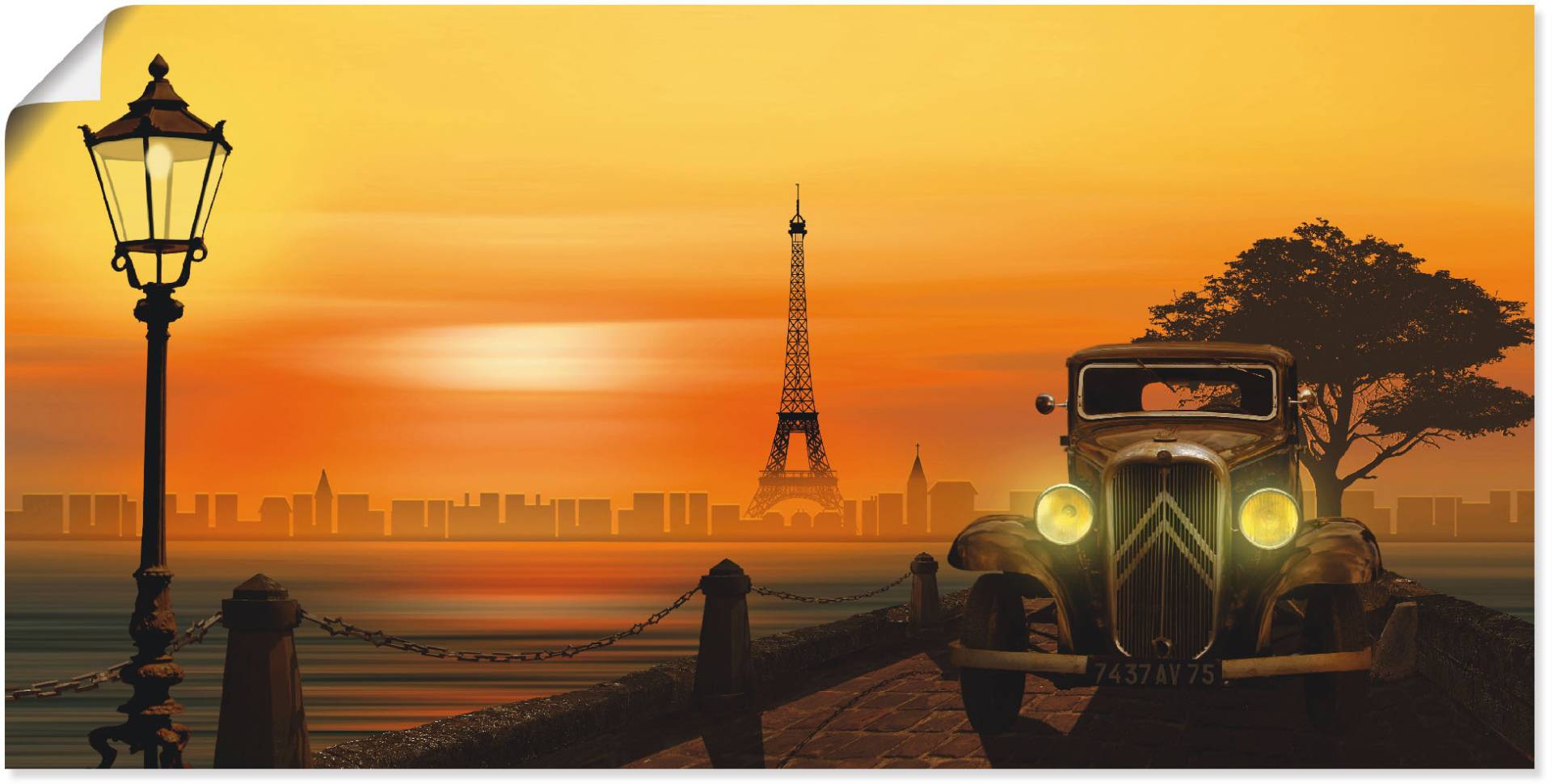 Artland Wandbild »Paris Nostalgie«, Auto, (1 St.), als Leinwandbild, Poster in verschied. Grössen Artland Wandbild »Paris Nostalgie«, Auto, (1 St.), als Leinwandbild, Poster in verschied. Grössen von Artland