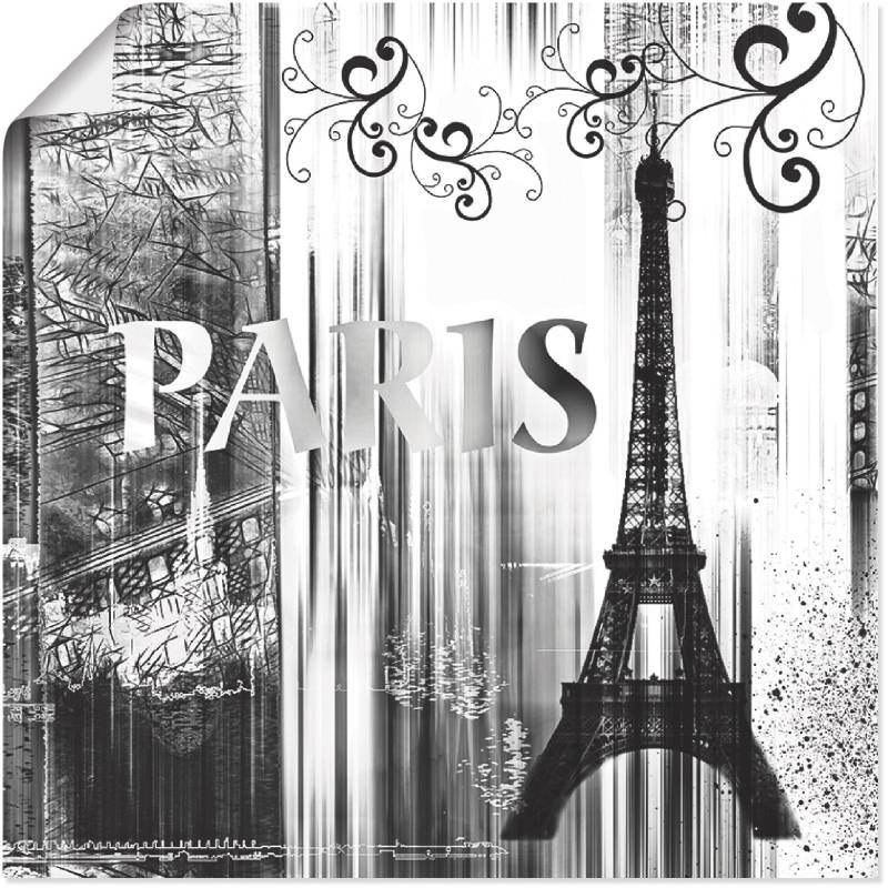 Artland Poster »Paris Weltstadt - Abstrakte Collage 04«, Gebäude, (1 St.), als Leinwandbild, Wandaufkleber oder Poster in versch. Grössen von Artland