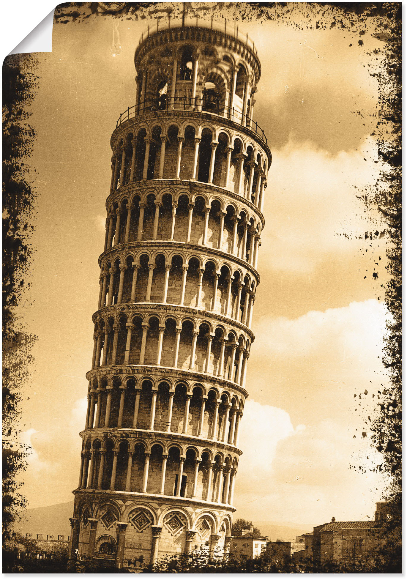 Artland Poster »Pisa - Campanile«, Gebäude, (1 St.) von Artland