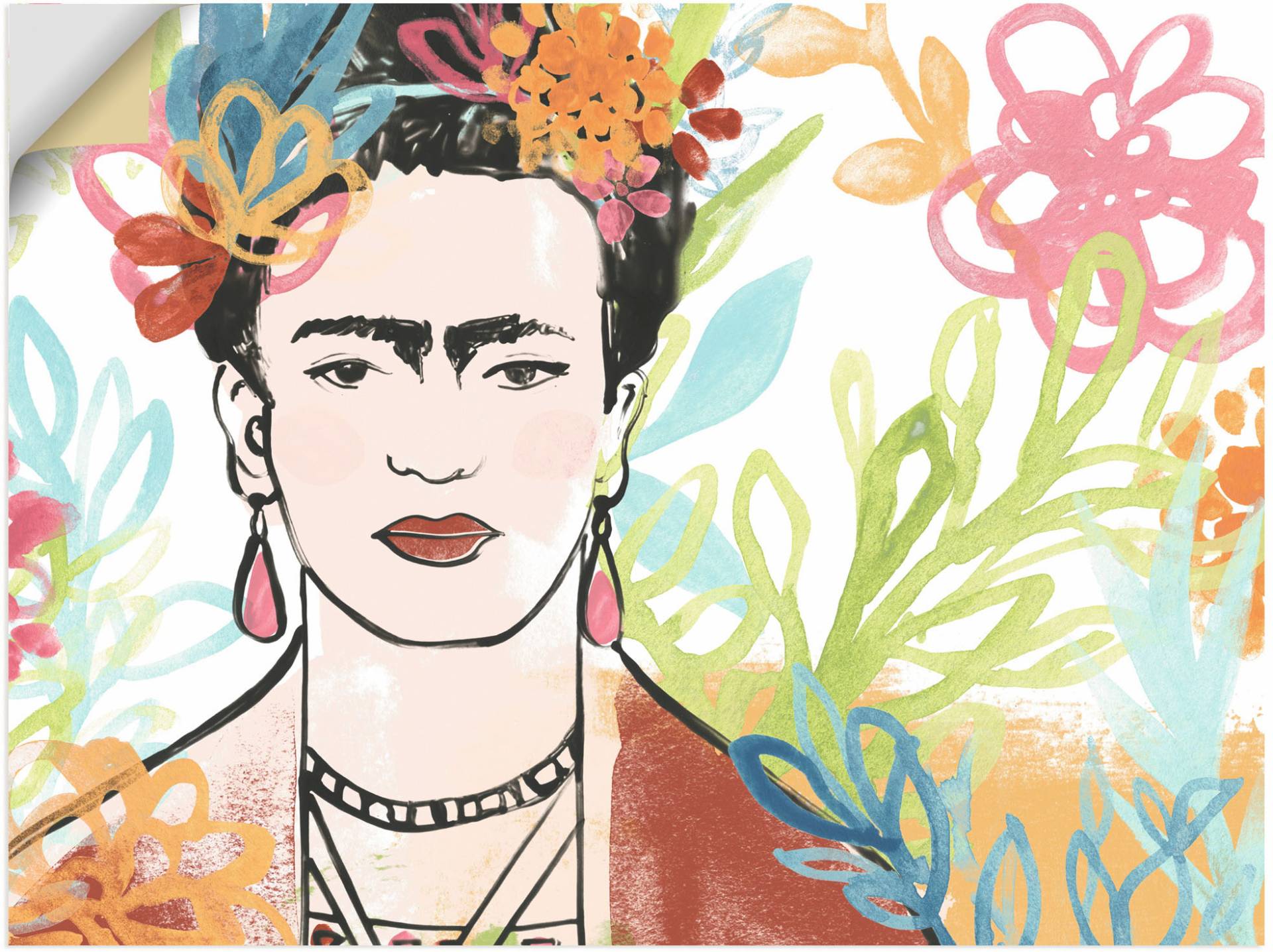 Artland Wandfolie »Porträt von Frida Collection A«, Bilder von Frauen, (1 St.), selbstklebend von Artland