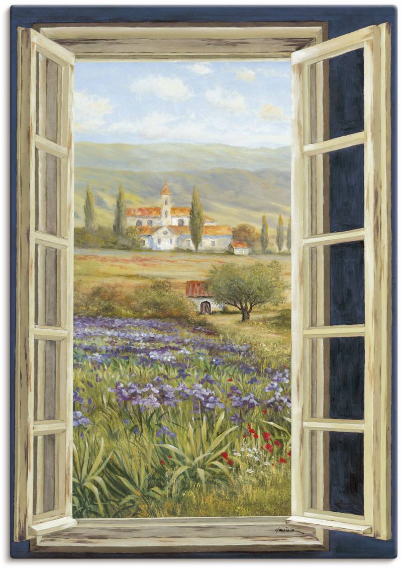Artland Wandbild »Provence Fensterblick«, Bilder von Europa, (1 St.) von Artland