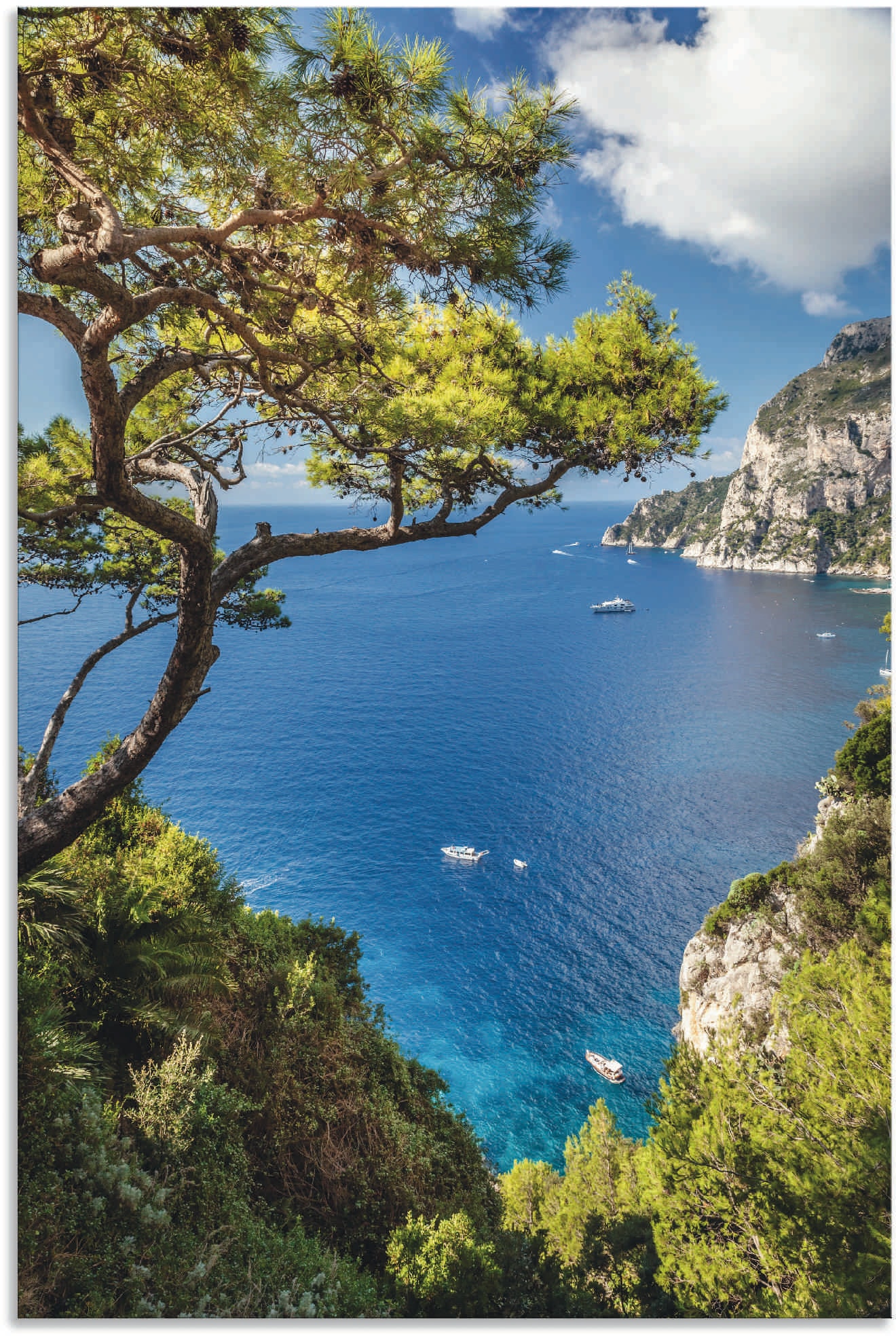 Artland Wandbild »Punta de Masullo, Insel Capri, Italien«, Meer Bilder, (1 St.) von Artland