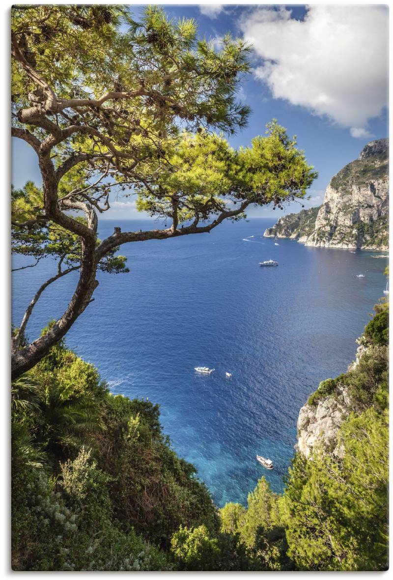 Artland Wandbild »Punta de Masullo, Insel Capri, Italien«, Meer Bilder, (1 St.) von Artland