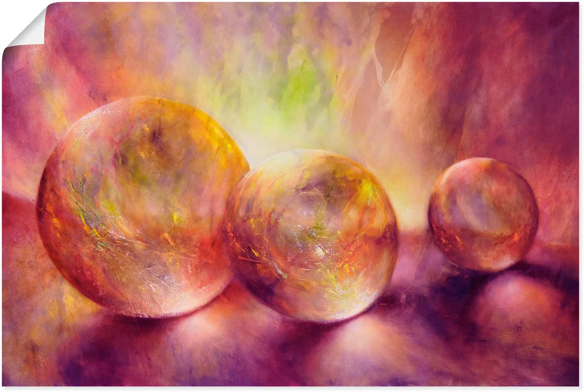 Artland Wandbild »Purpures Licht«, Muster, (1 St.), als Alubild, Outdoorbild, Leinwandbild, Poster in verschied. Grössen von Artland