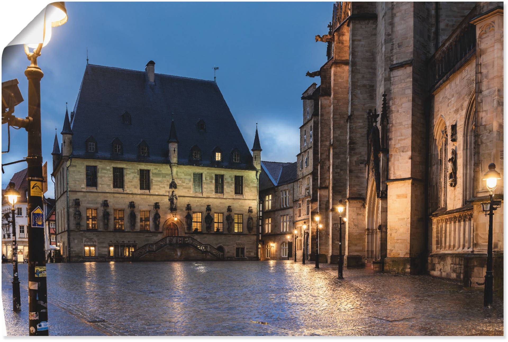 Artland Wandbild »Rathaus Osnabrück I«, Gebäude, (1 St.) von Artland