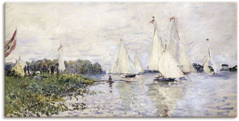 Artland Leinwandbild »Regatta in Argenteuil. 1874«, Gewässer, (1 St.), auf Keilrahmen gespannt von Artland